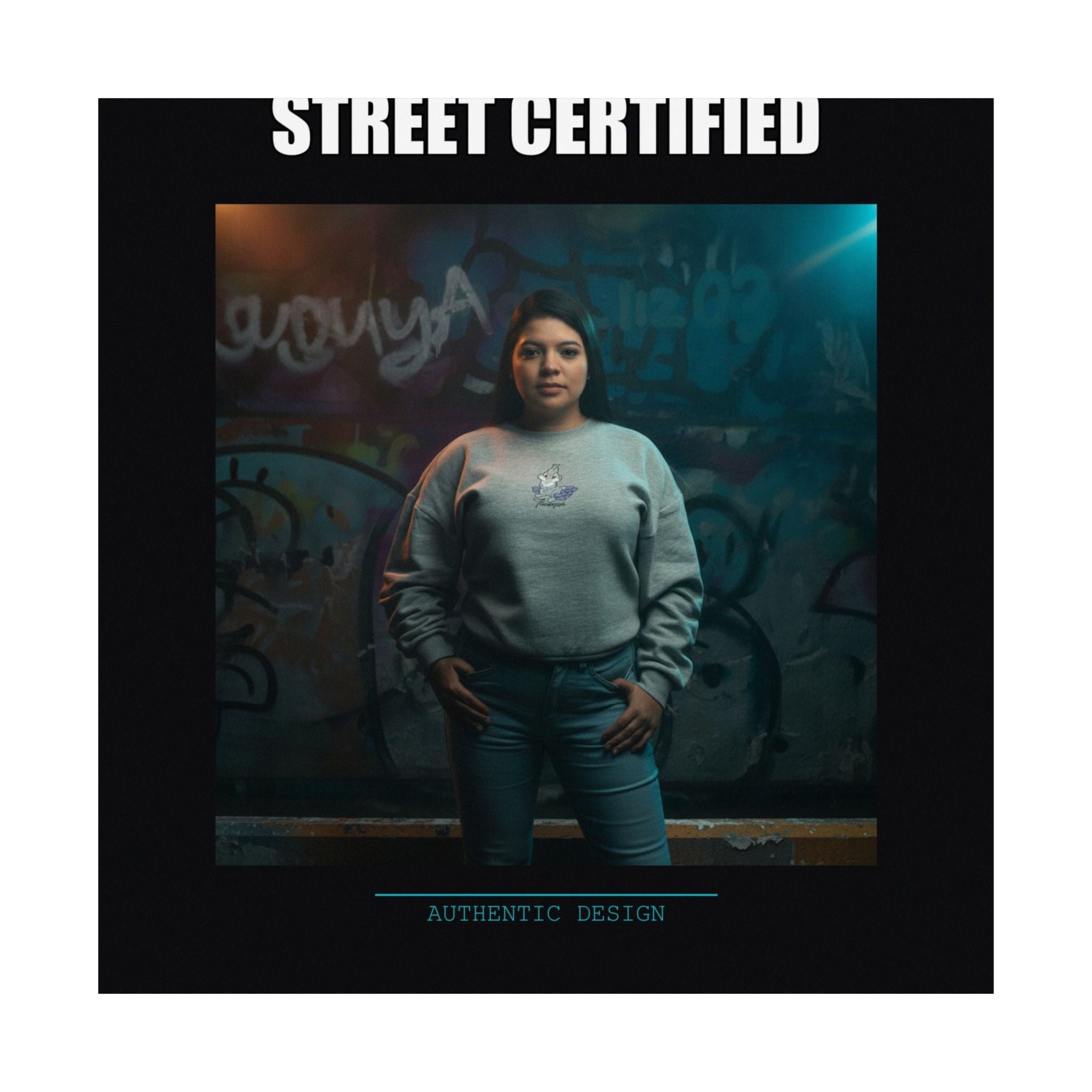 Street Certified Graffiti Wall Portrait Matte Poster