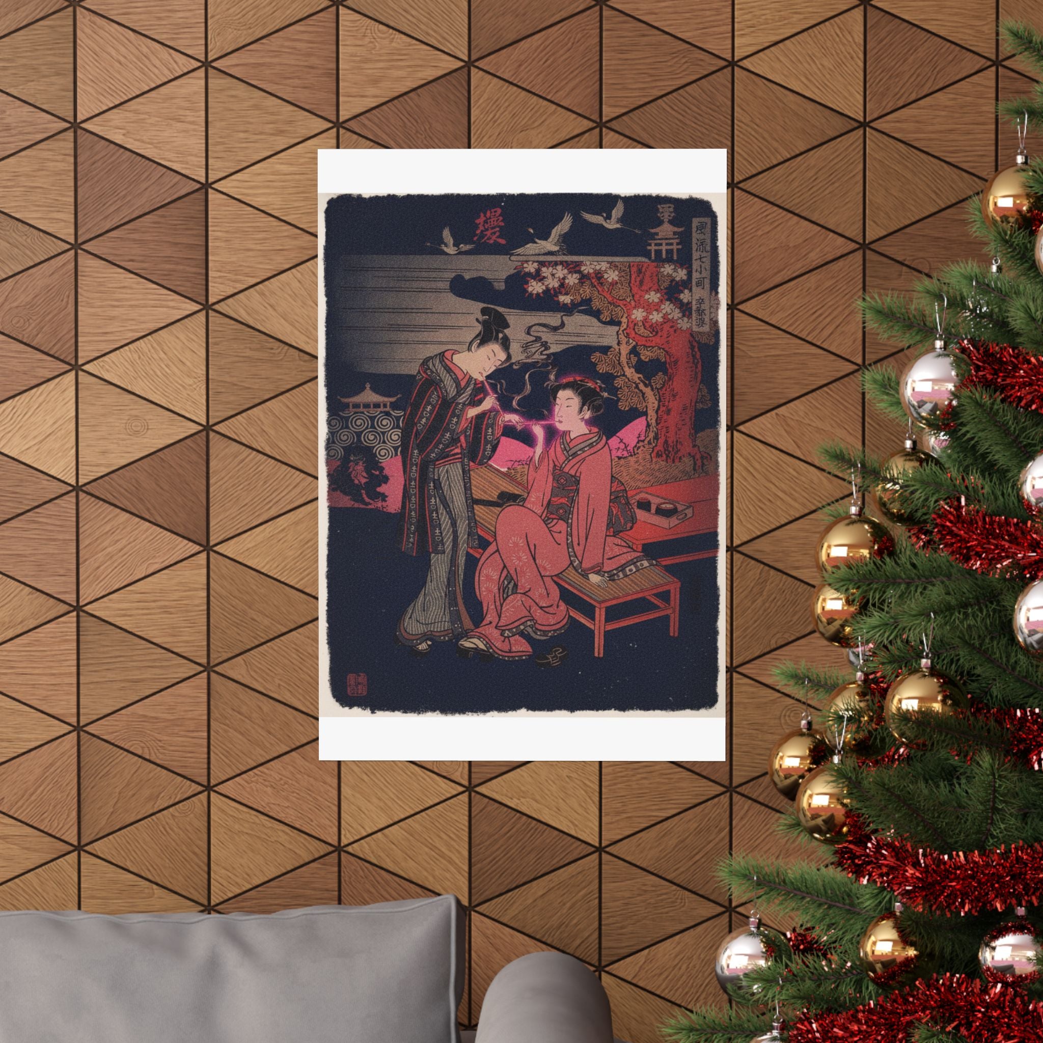 Japanese Street — Sotoba; One Of Seven Komachi — Matte Poster