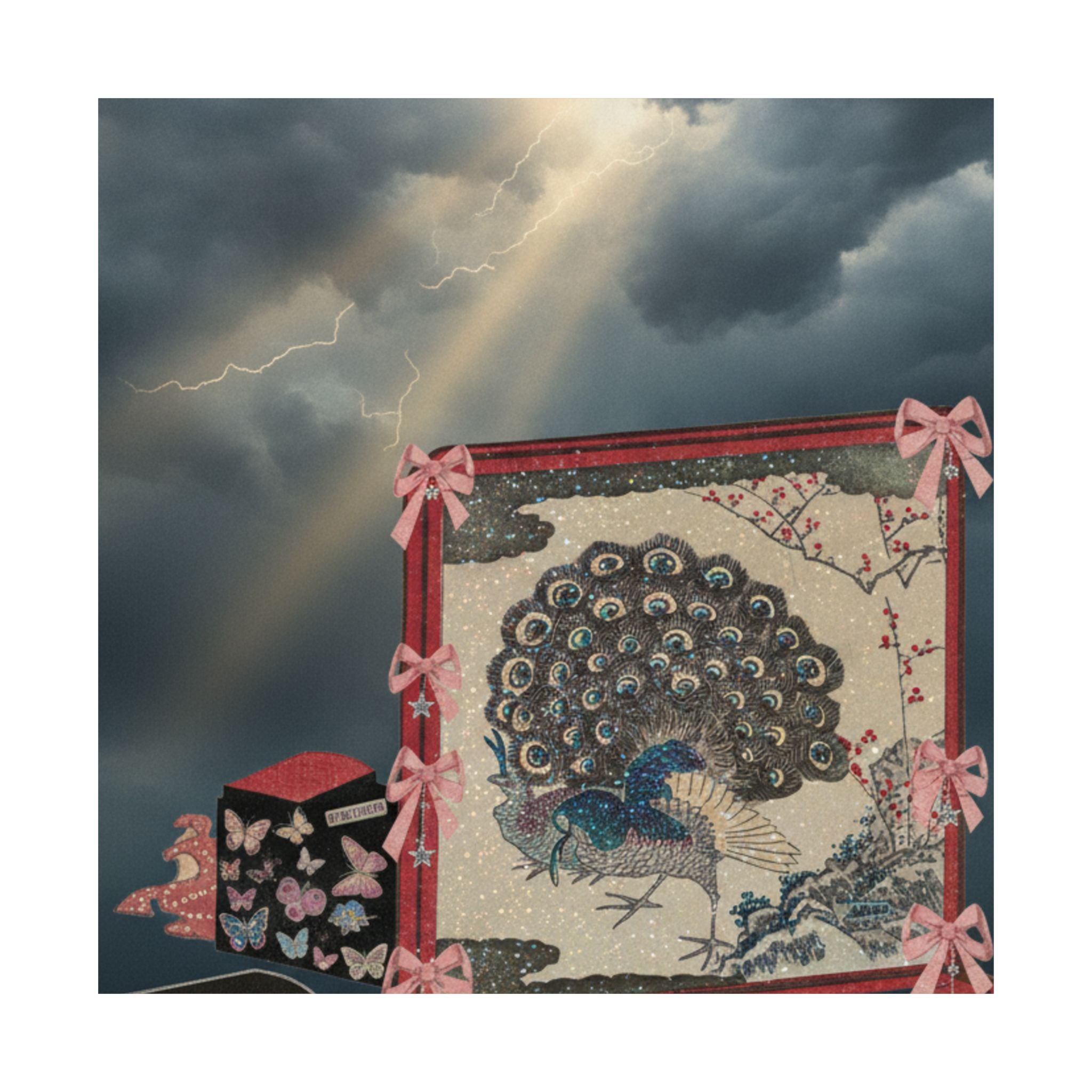 Dramatic Storm — Screen And Lady'S Work-Box — Matte Poster