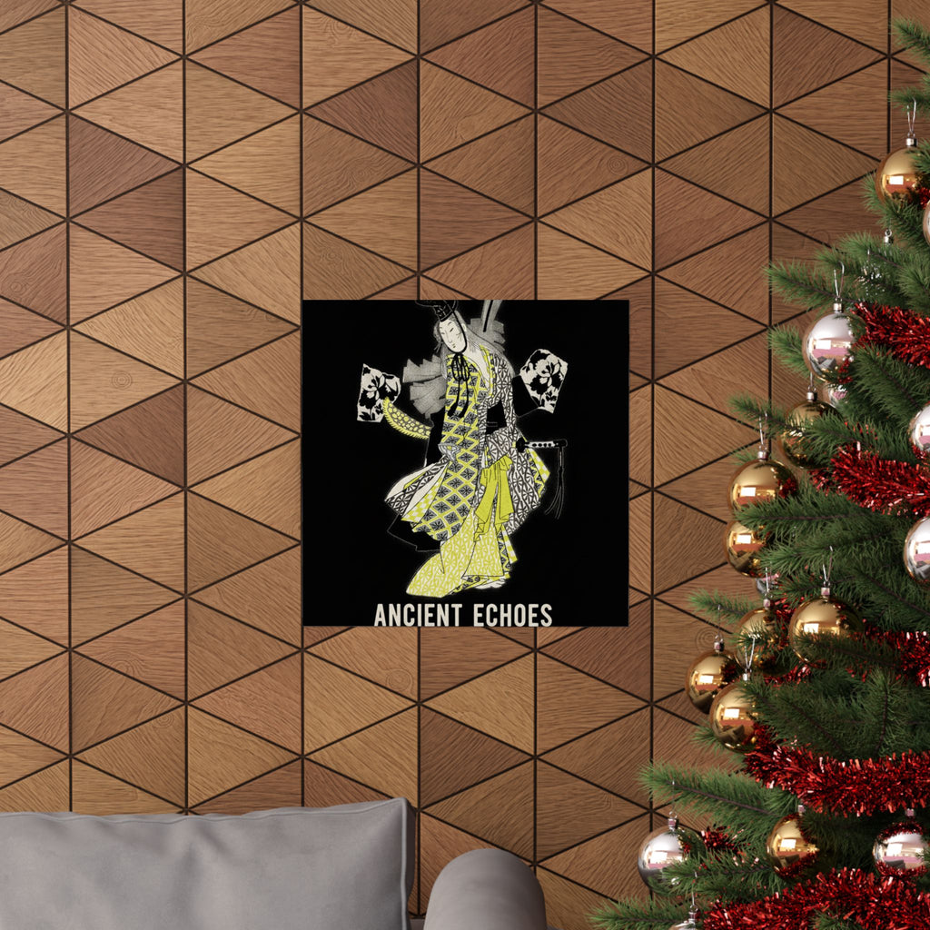 Streetwear Collage — Dancing Girl Wearing A Sword — Matte Poster