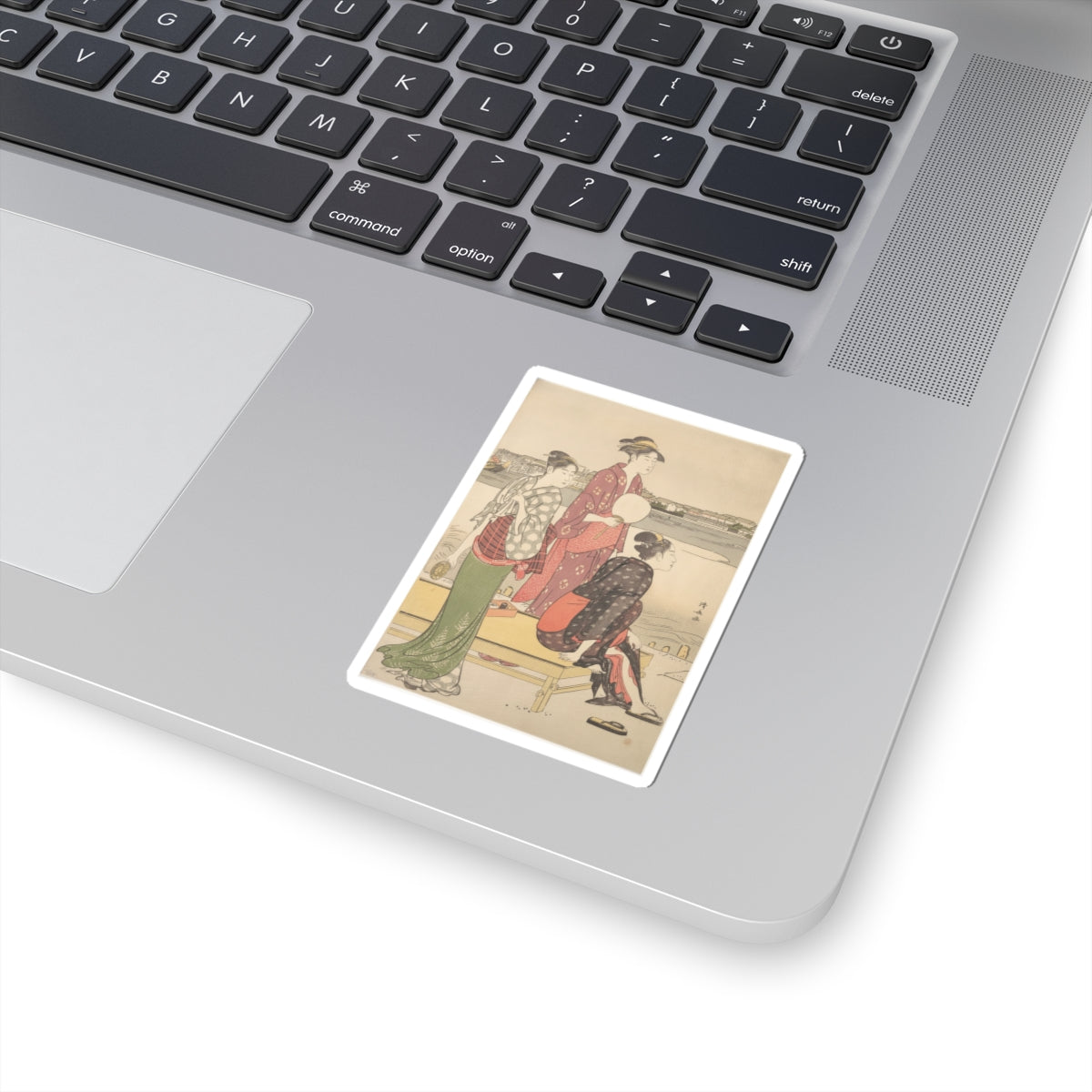 Watercolor — Evening On The Banks Of The Sumida River — Kiss-Cut Sticker
