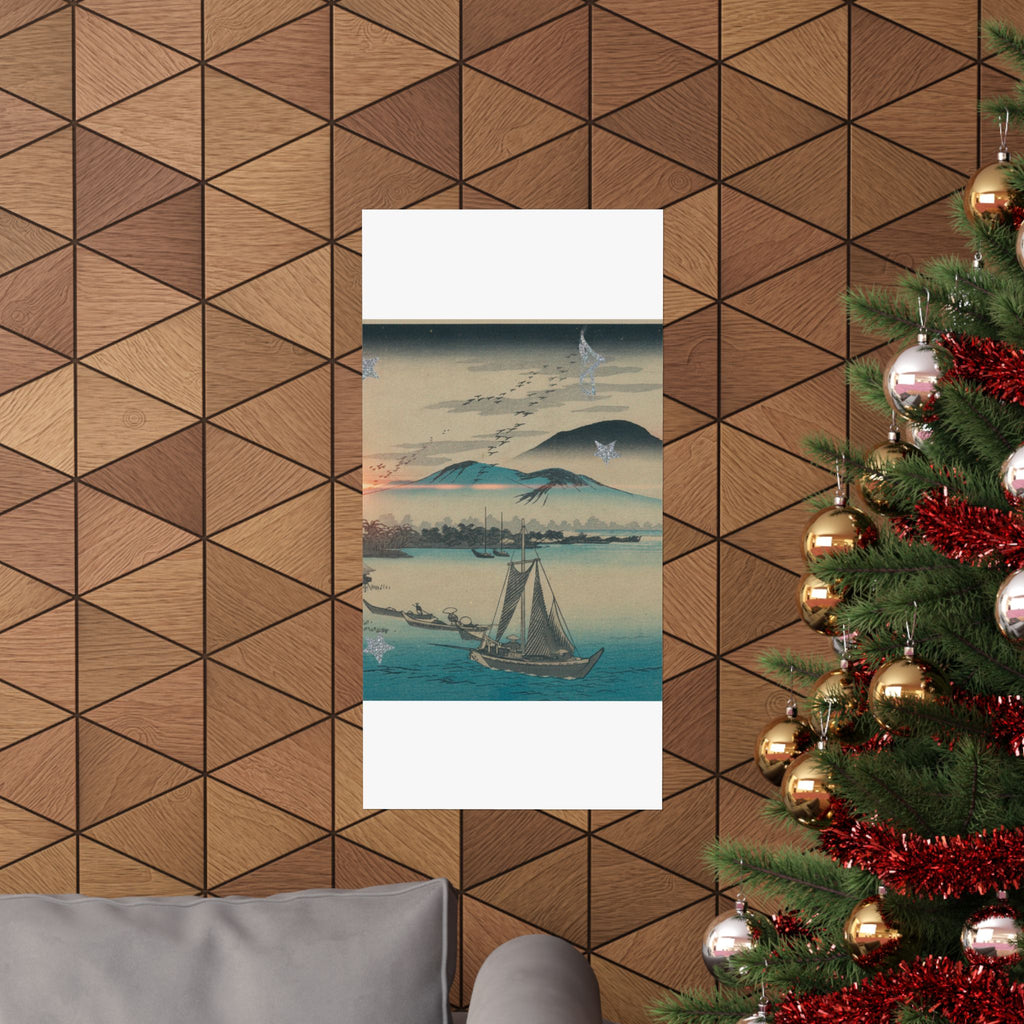 Cinematic — Geese Flying Down To Katada — Matte Poster
