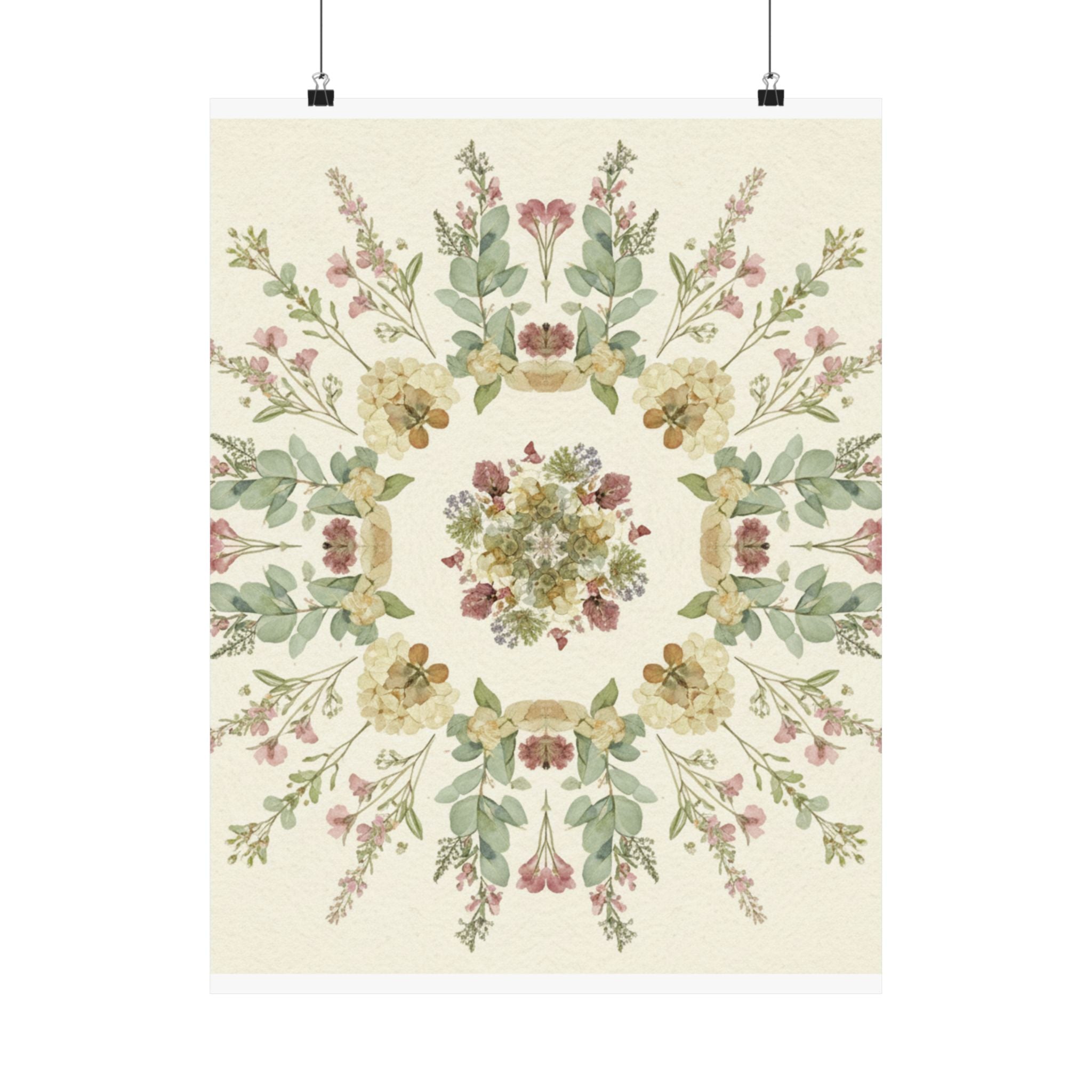 Botanical art print — product view 2