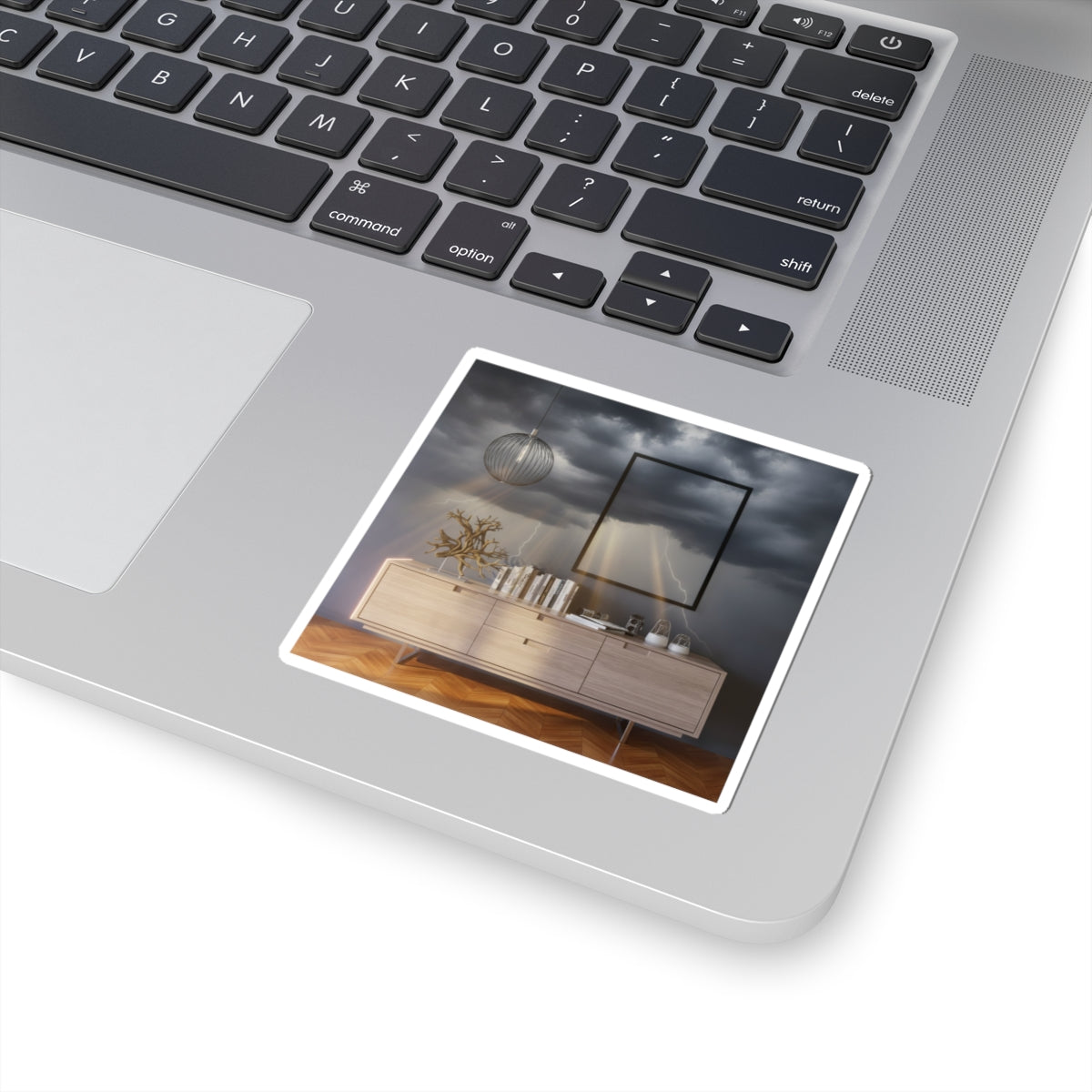 Dramatic Storm — Interior — Kiss-Cut Sticker