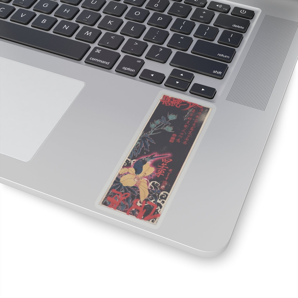 Japanese Street — Blue Bird — Kiss-Cut Sticker