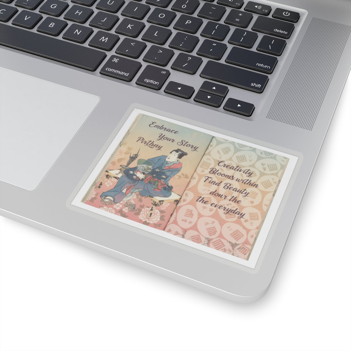 Affirmation — A Fraudulent Murasaki’S Rustic Genji  By Ryūtei Tanehiko — Kiss-Cut Sticker