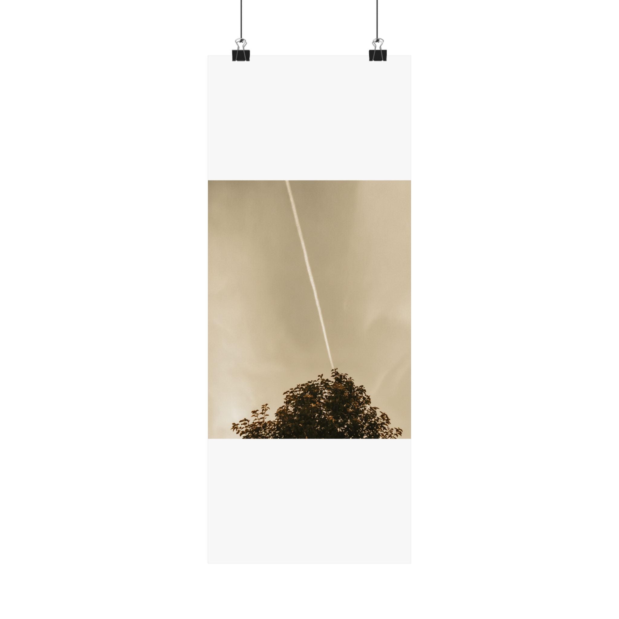 Scenic Nature — Contrail — Matte Poster