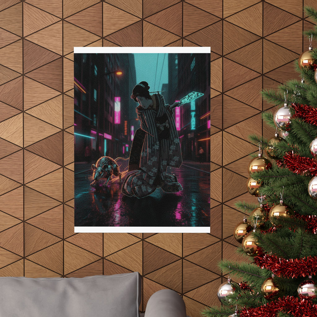 Fast Furious — New Year Greeting Card For "Rat" Year — Matte Poster
