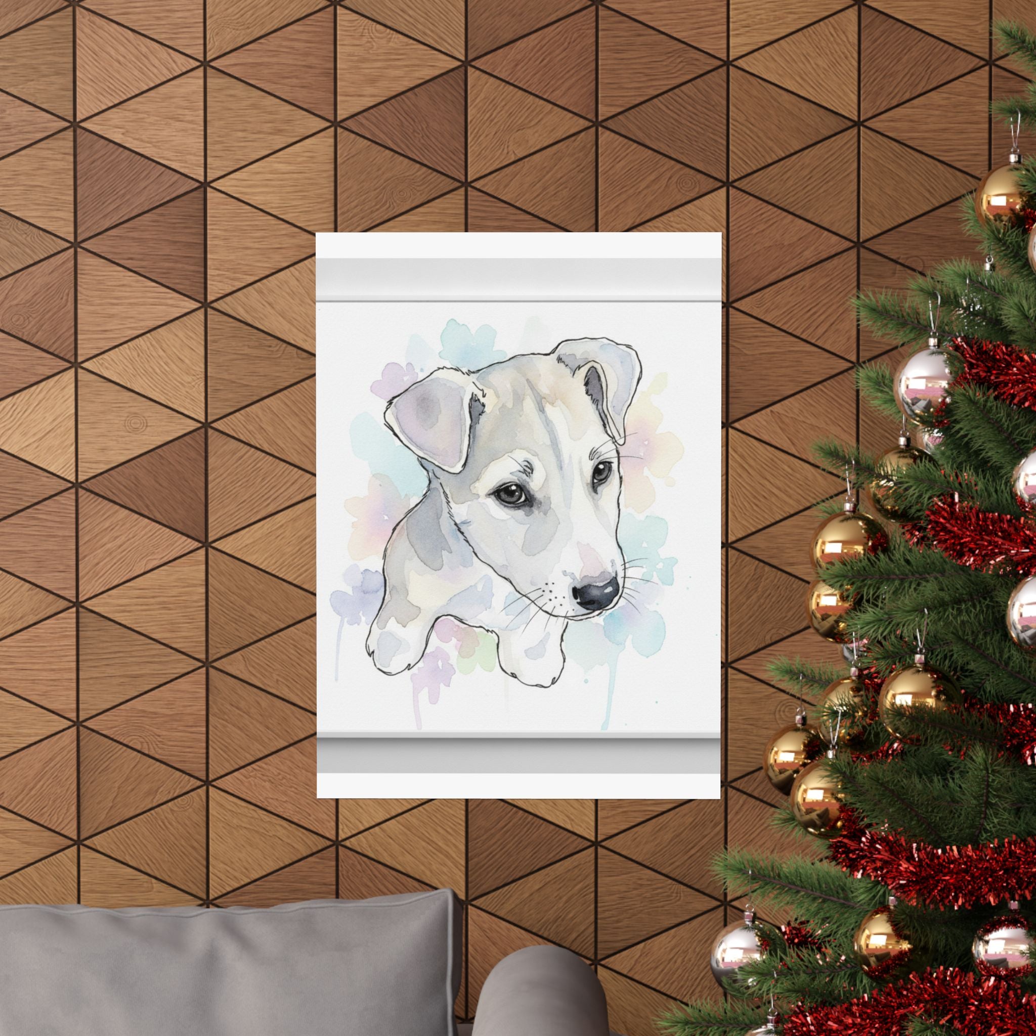 Watercolor — Dog — Matte Poster