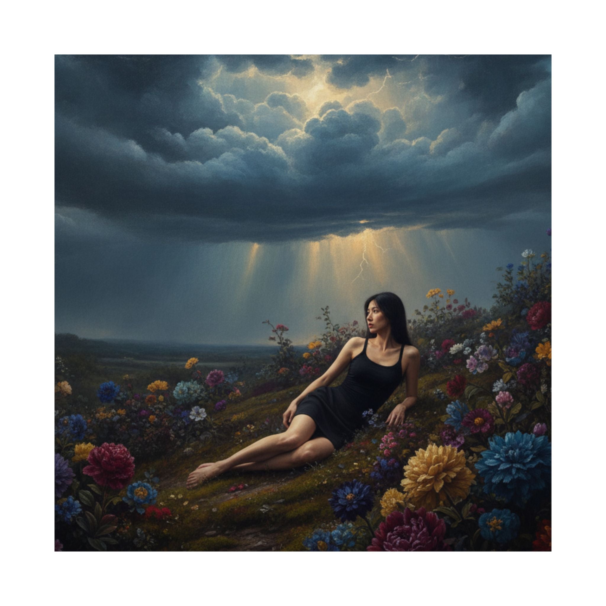 Dramatic Storm — Person — Matte Poster