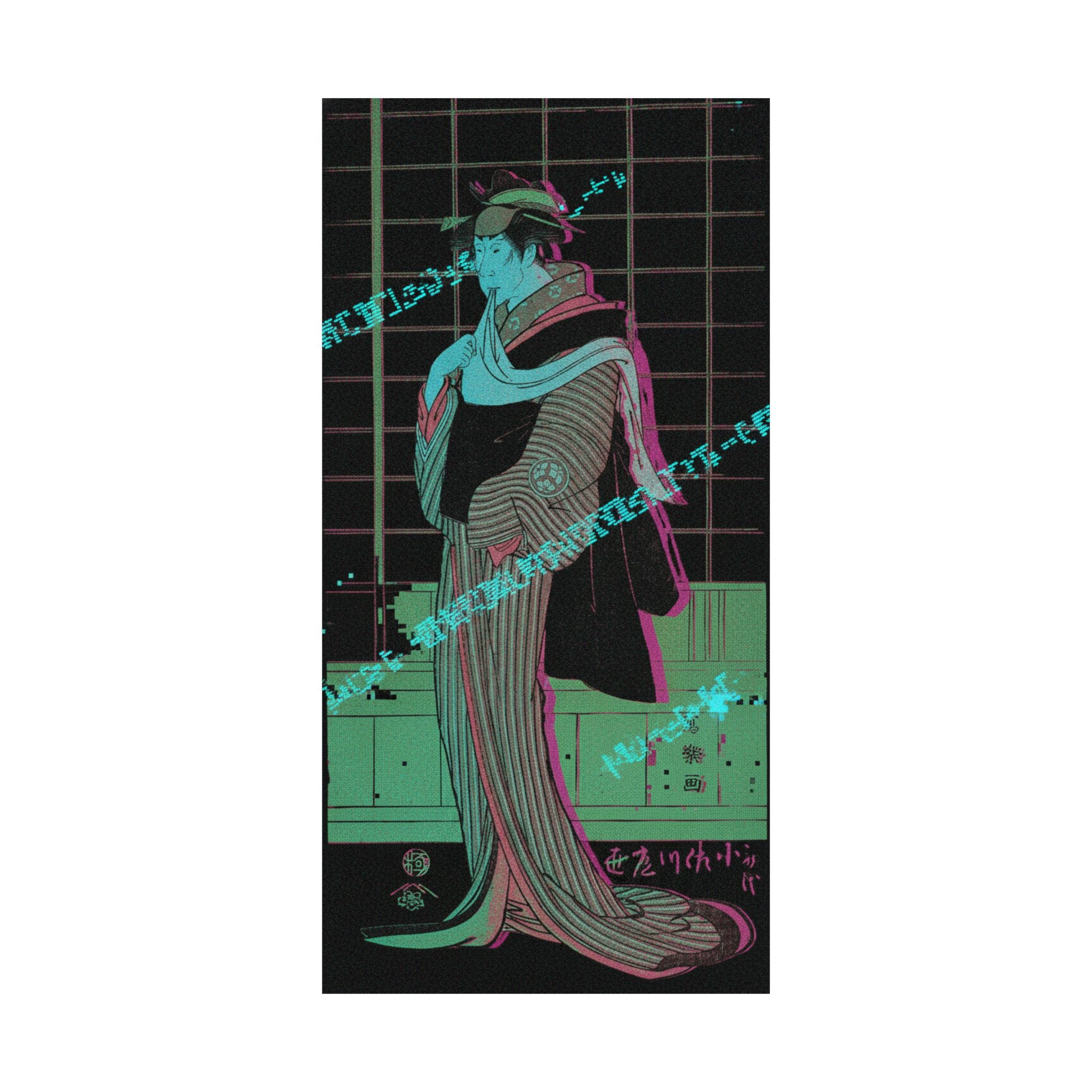 Glitch Culture — Osagawa Tsuneyo Ii As The Hairdresser O-Roku — Matte Poster