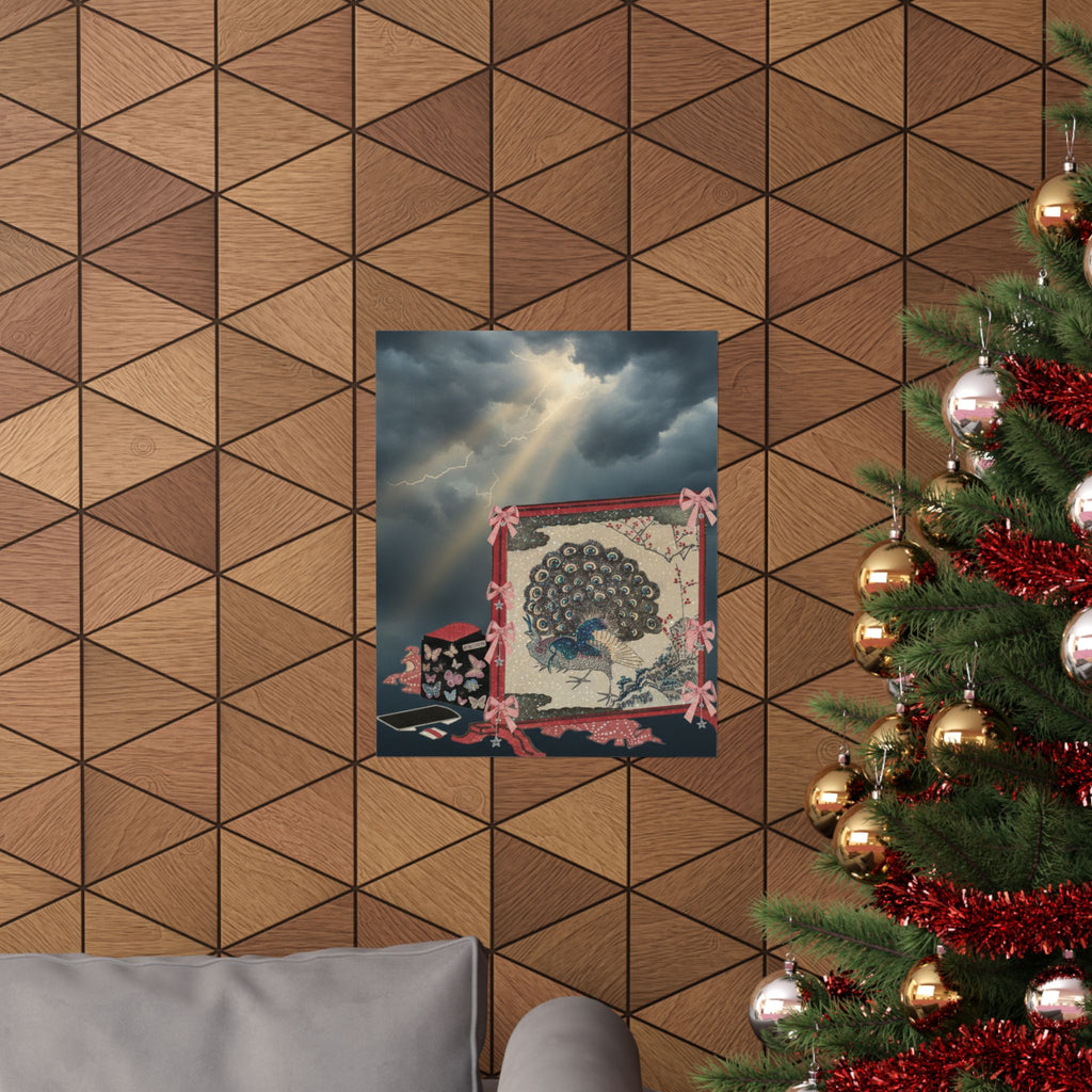 Dramatic Storm — Screen And Lady'S Work-Box — Matte Poster
