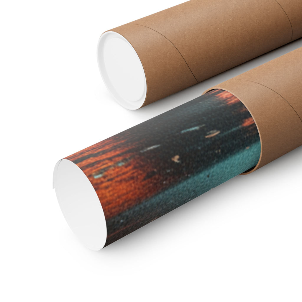 Fast Furious — Red Carp Ascending A Waterfall — Matte Poster