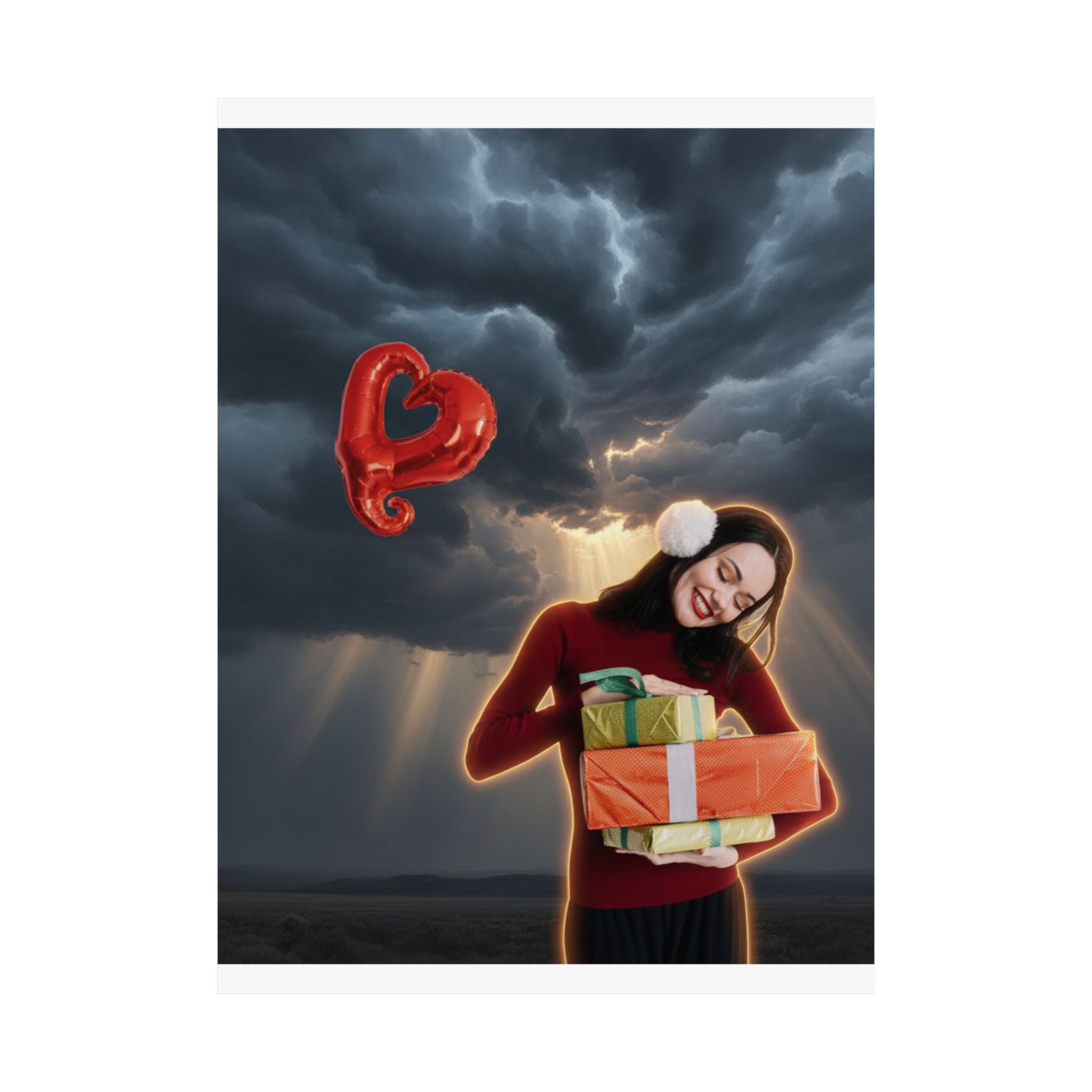 Dramatic Storm — Person — Matte Poster