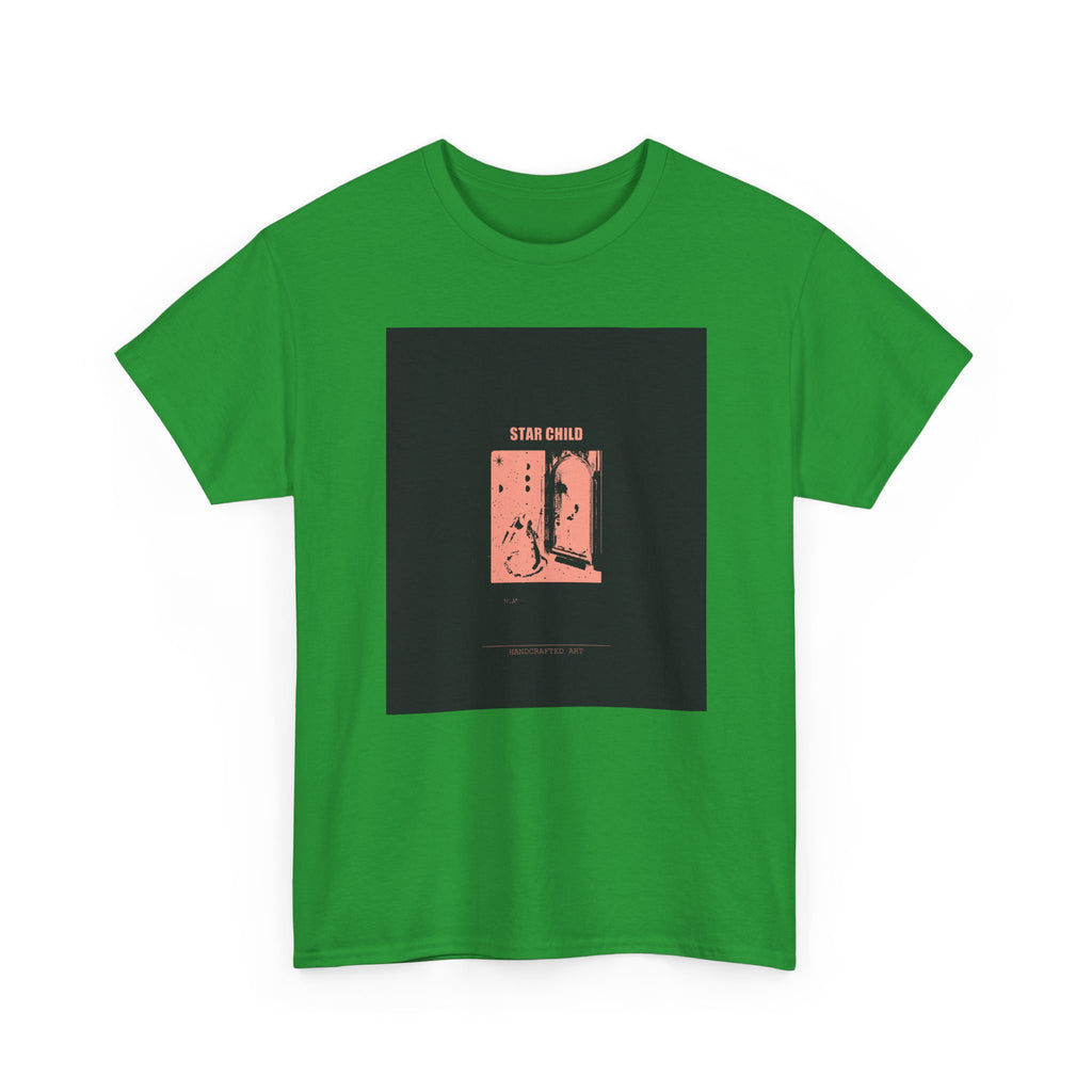 STAR CHILD Coral Duotone Screen Print Graphic Tee