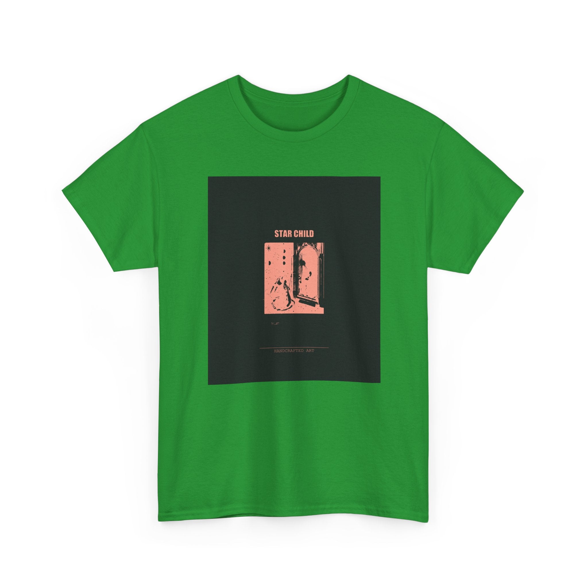 STAR CHILD Coral Duotone Screen Print Graphic Tee