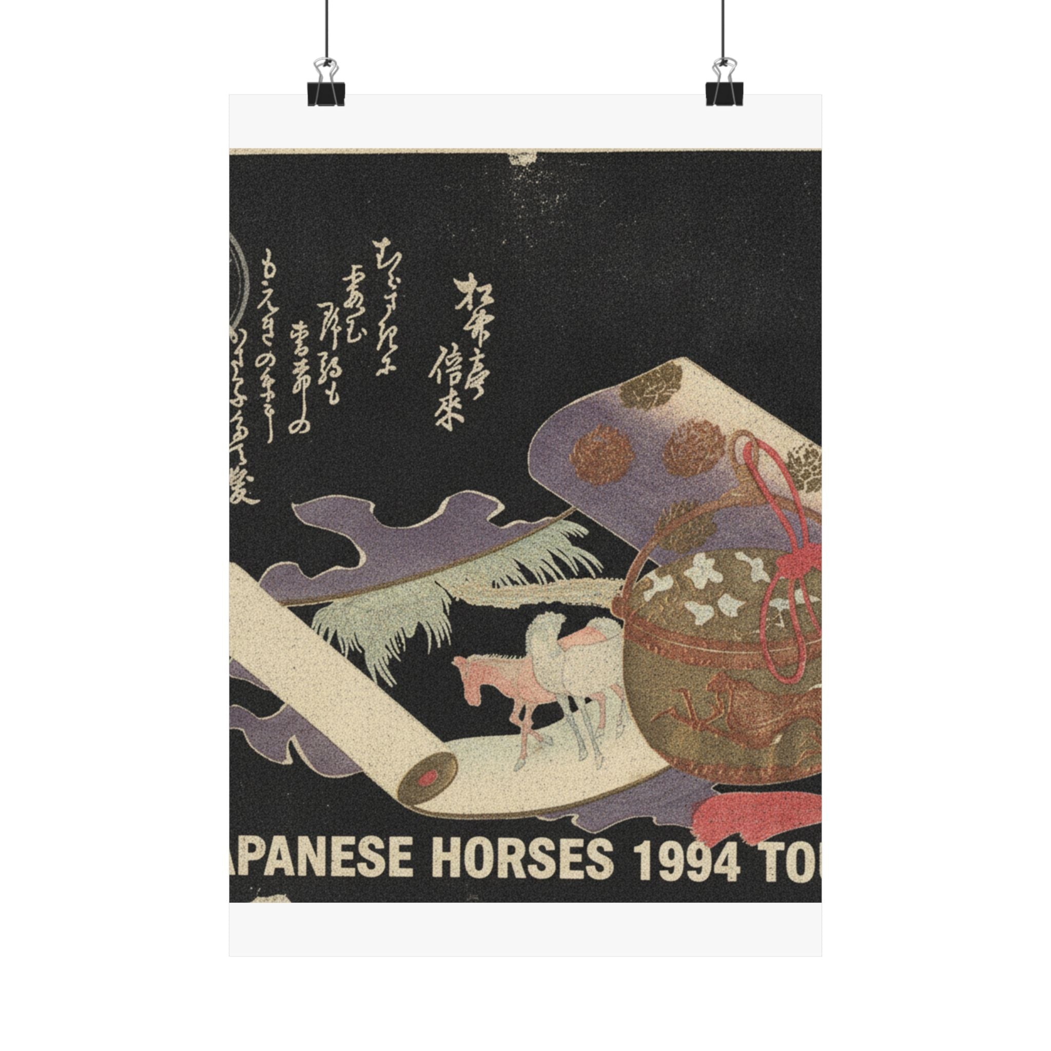 Vintage Bootleg — Scroll Painting Of Horse — Matte Poster