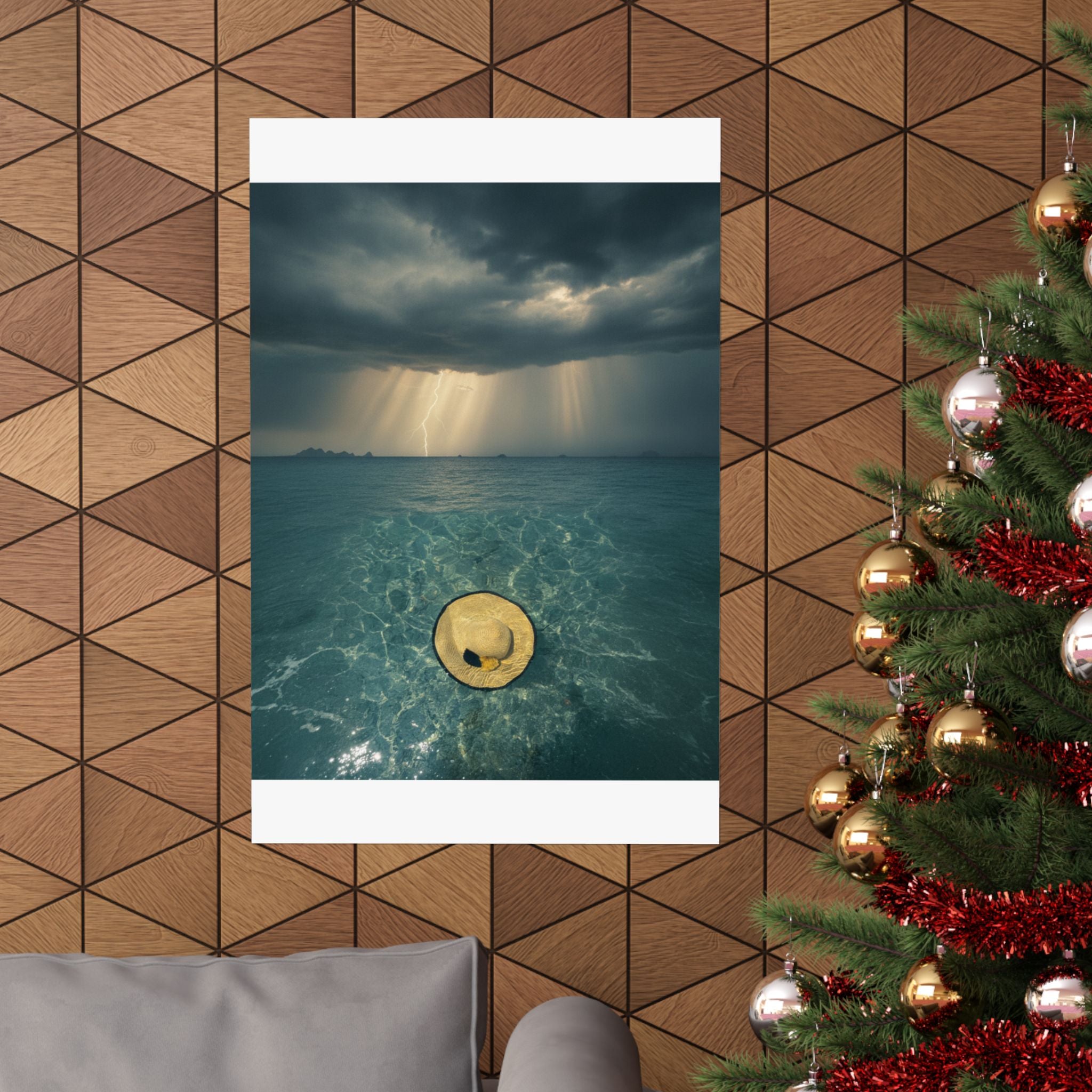 Dramatic Storm — Hat — Matte Poster