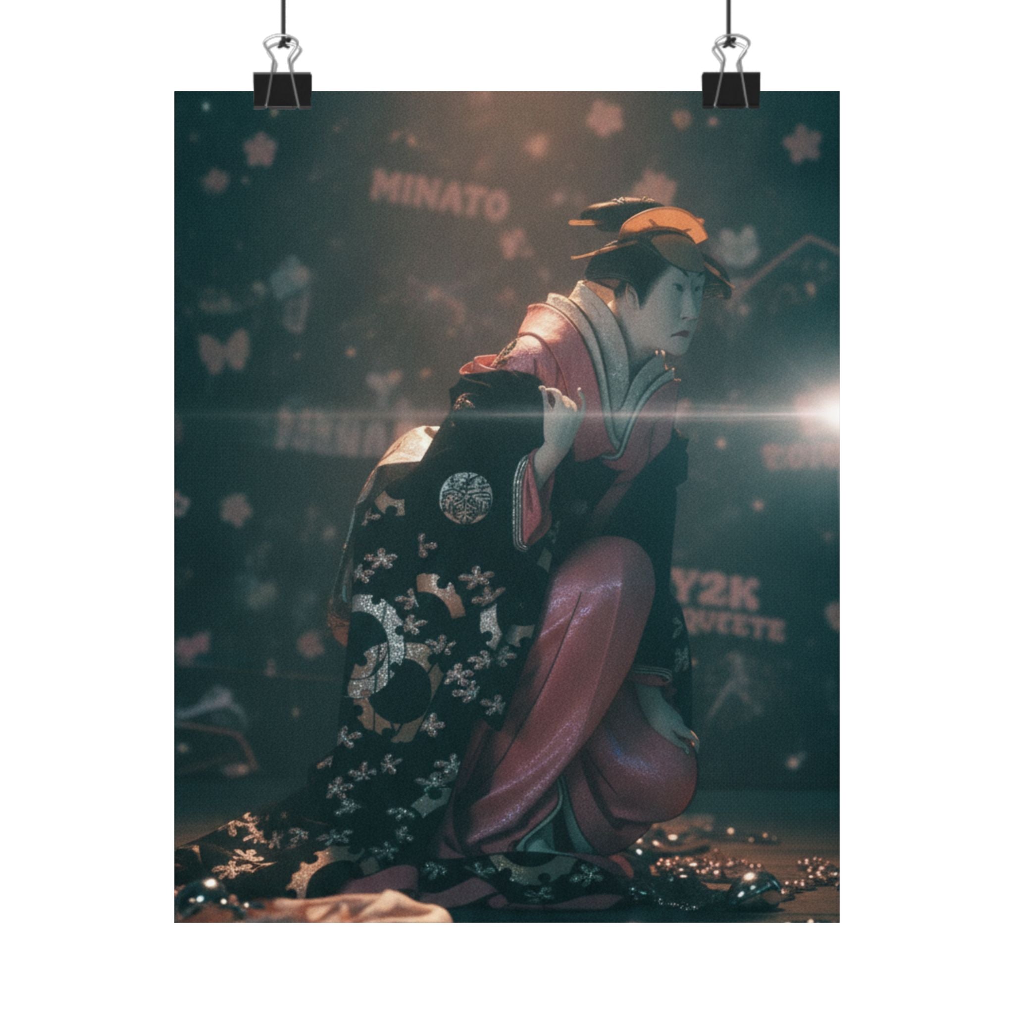 Cinematic — Actor Nakamura Kumetaro Ii As Minato, The Wife Of Yura Hyogonosuke — Matte Poster