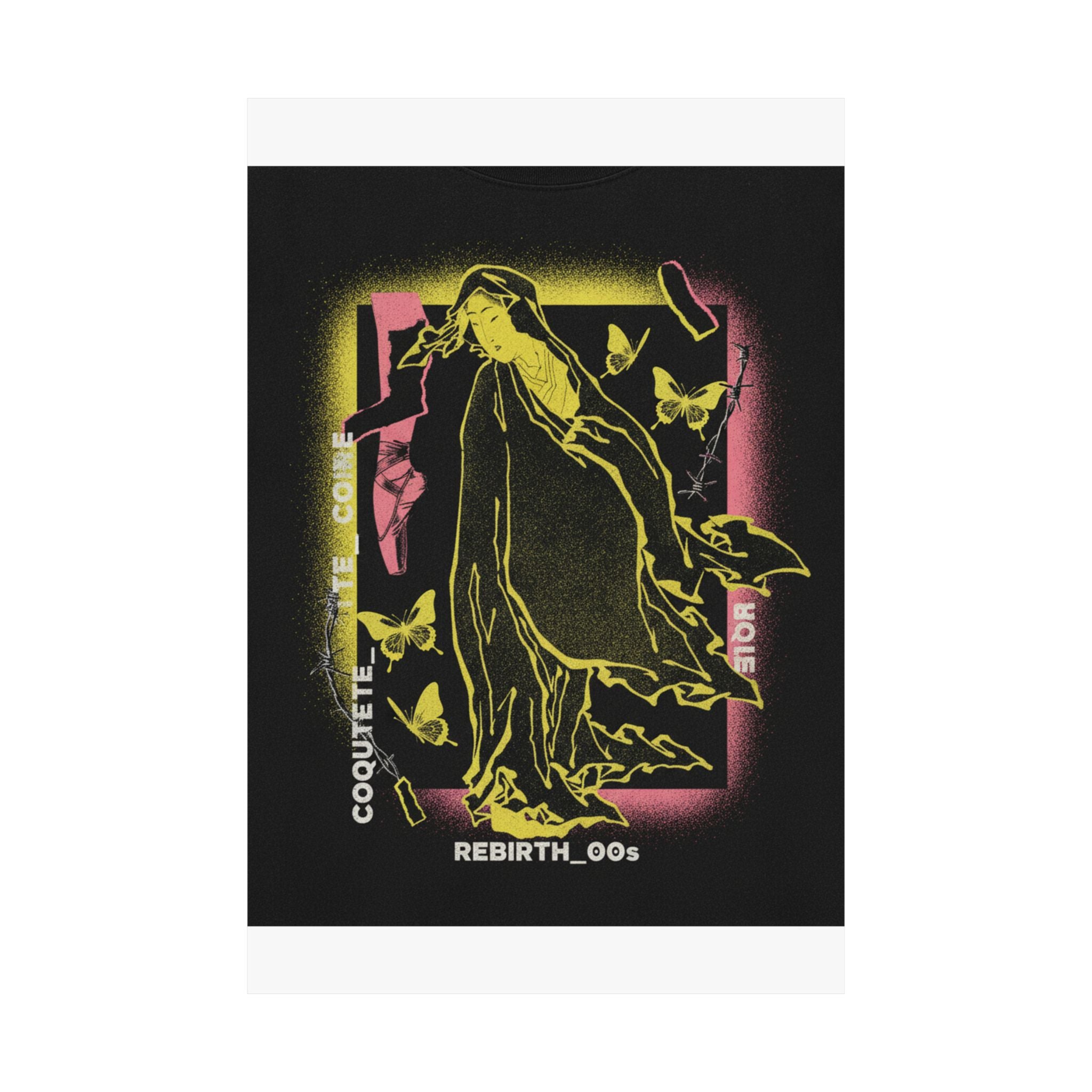Streetwear Collage — Onna No Daruma — Matte Poster