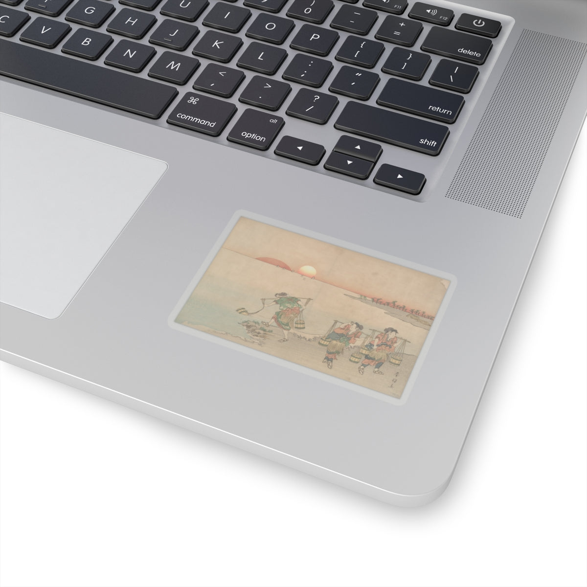 Scenic Nature — Three Water Carriers At The Shore — Kiss-Cut Sticker