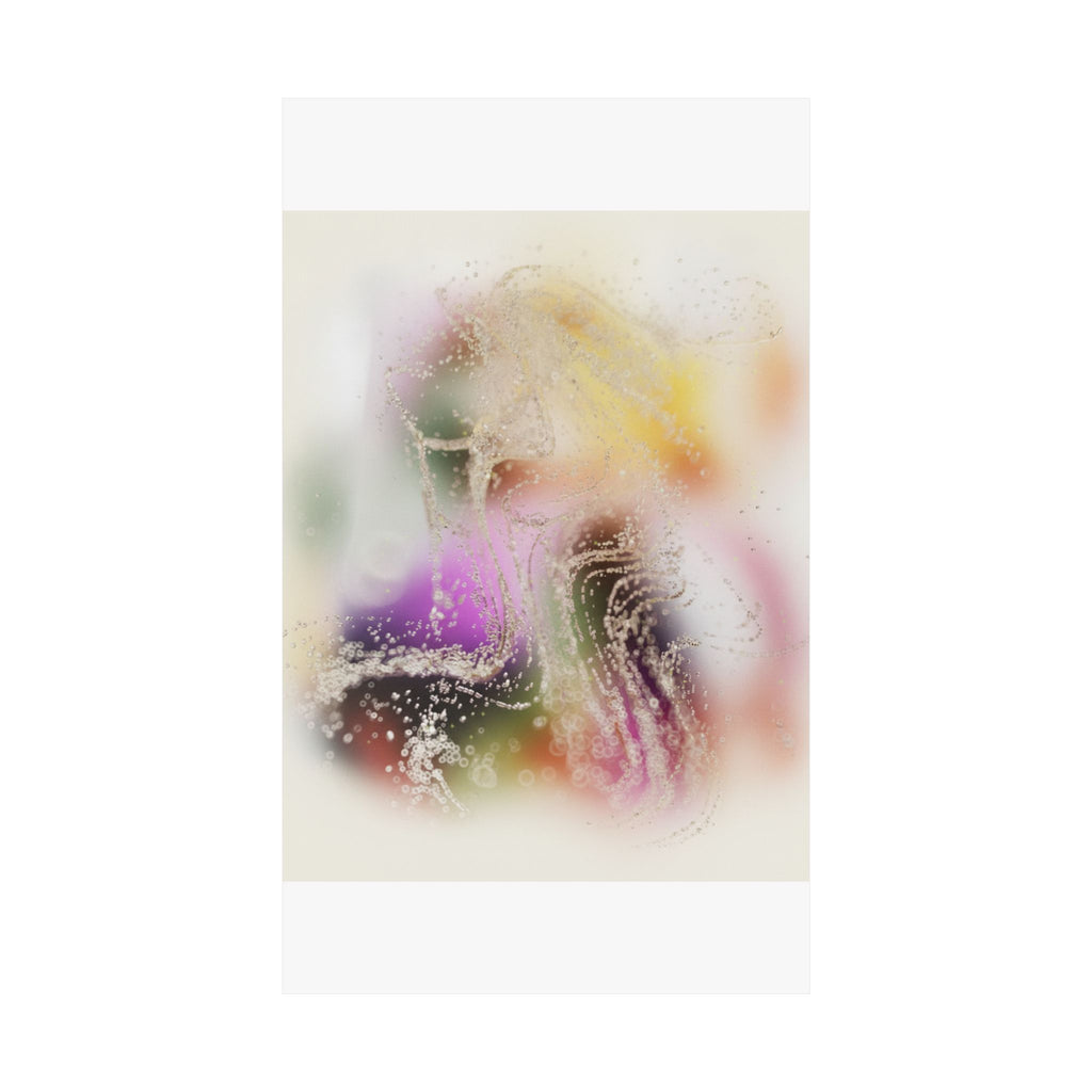 Dreamy Blurred Colour Cloud Abstract Art Poster