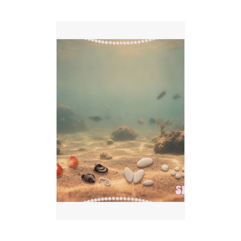 Scenic Nature — Shells Under Water — Matte Poster