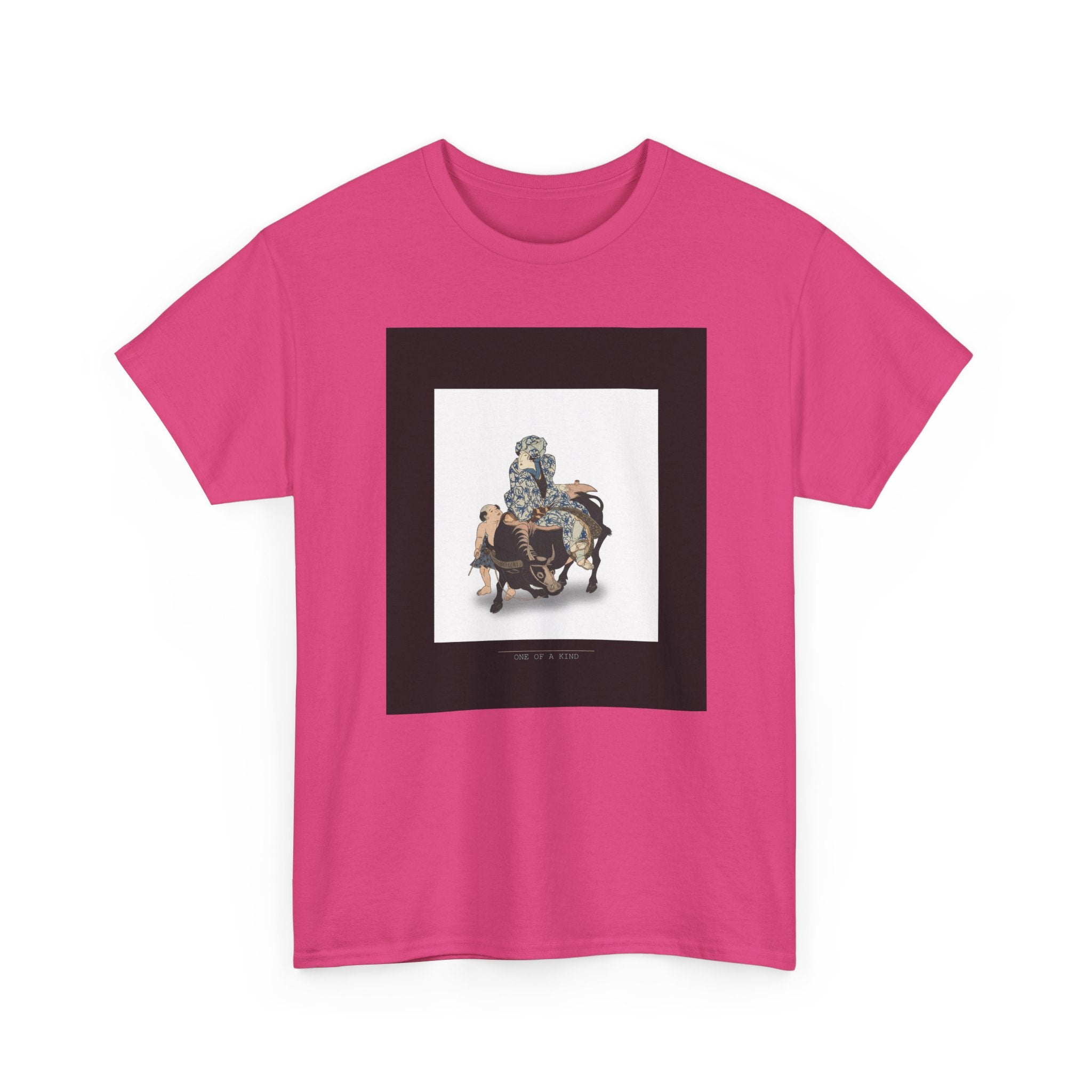 CITY NEVER SLEEPS | Roshungi (Chinese, Lu Zhunyi) As A Woman With A Pipe Riding On A Buffalo Graphic Tee — Graphic Tee