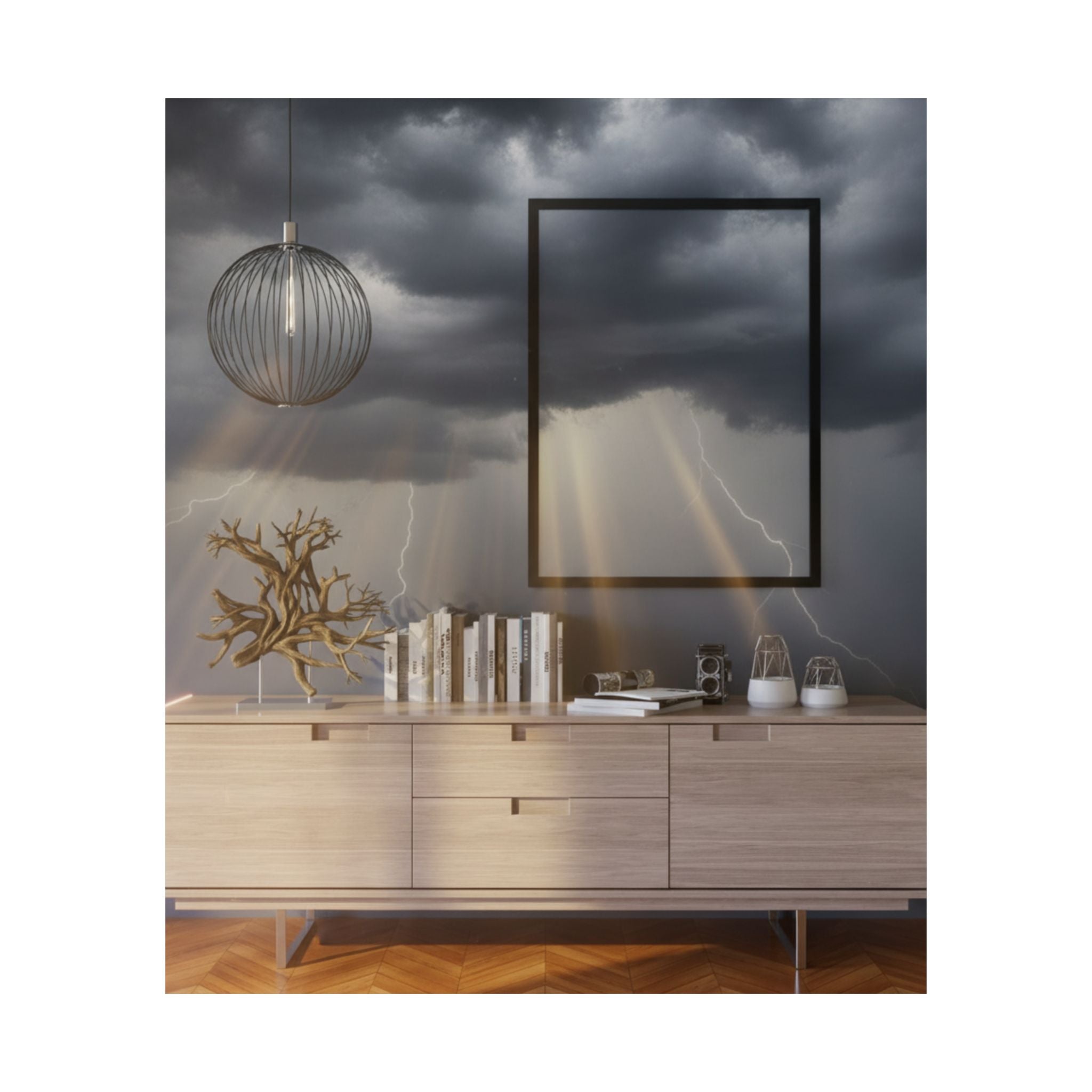 Dramatic Storm — Interior — Matte Poster
