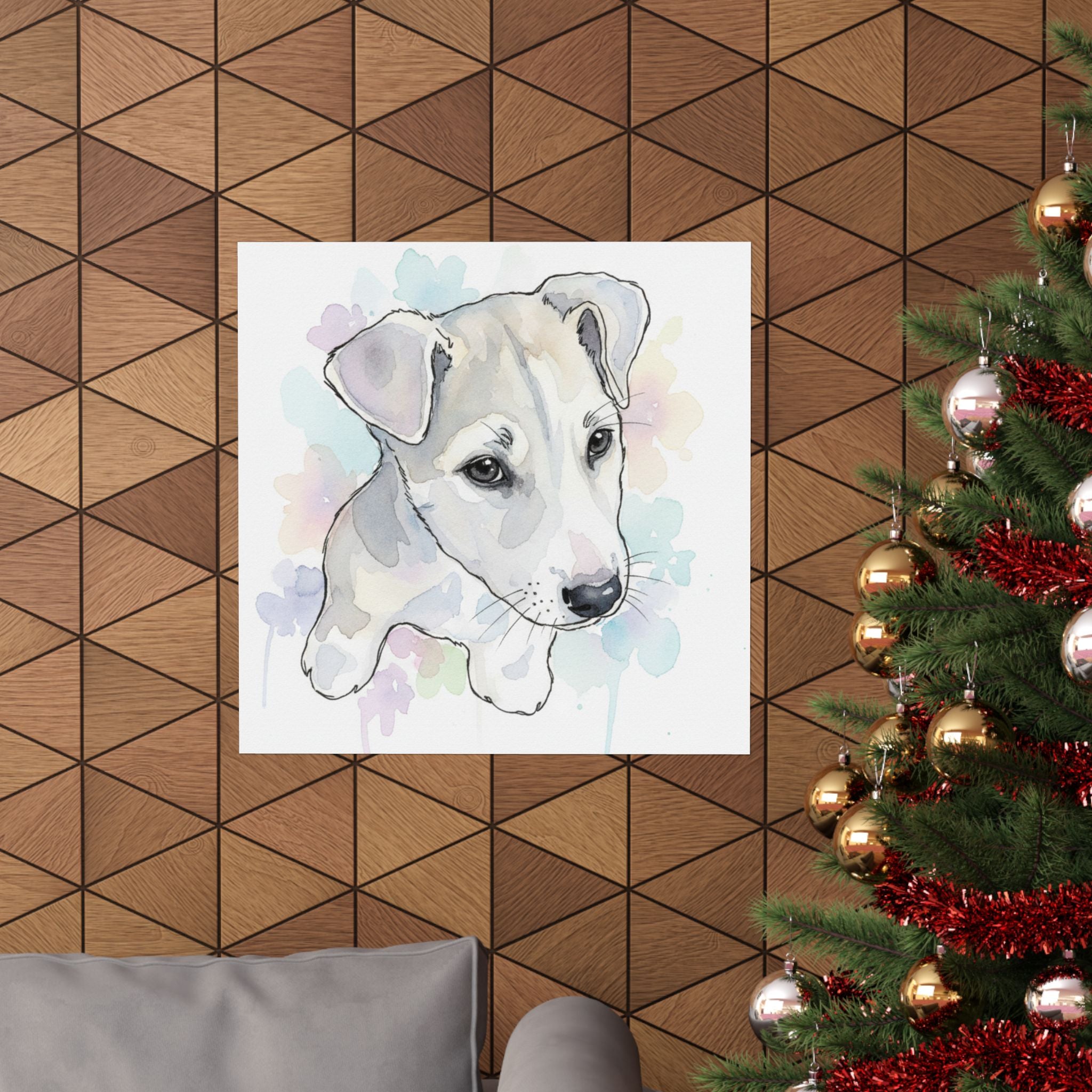 Watercolor — Dog — Matte Poster