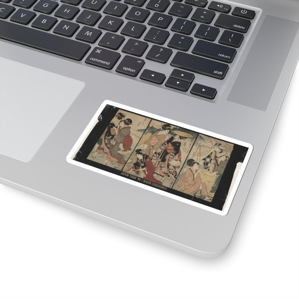 Vintage Bootleg — Women And A Man In The Country; Some Pageant(?) — Kiss-Cut Sticker