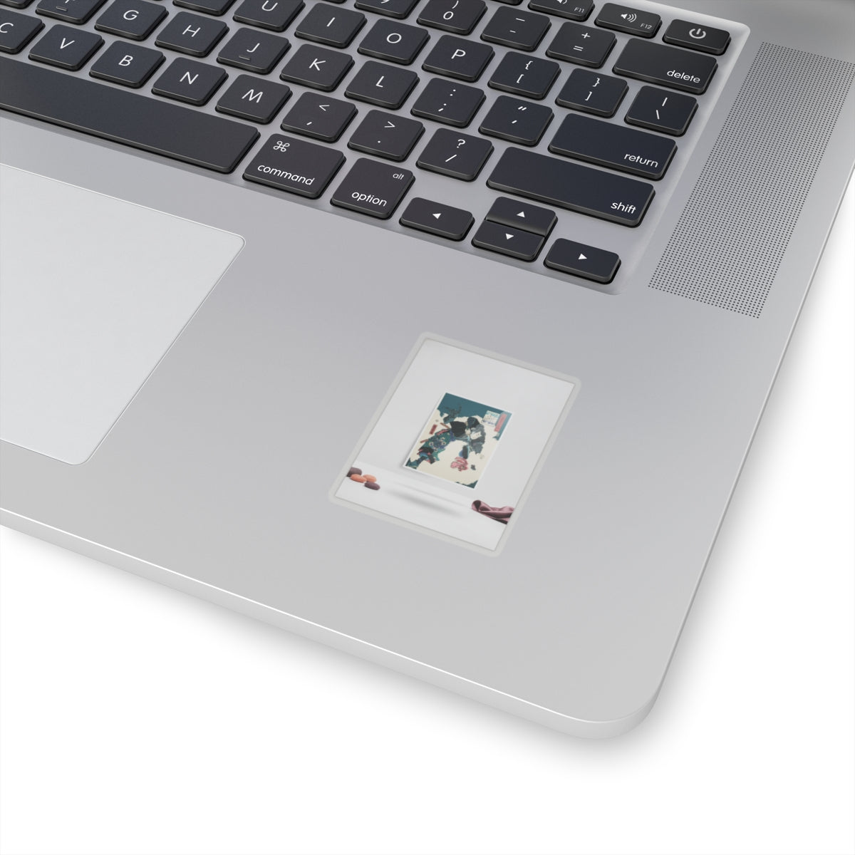 Product Marketing — The Warrior Slaying The Giant White Hihi — Kiss-Cut Sticker