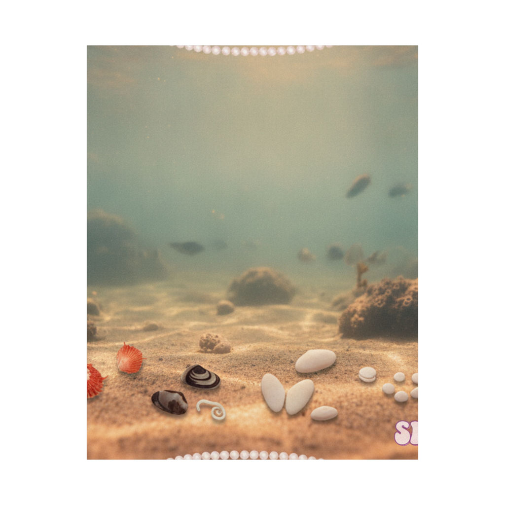 Scenic Nature — Shells Under Water — Matte Poster