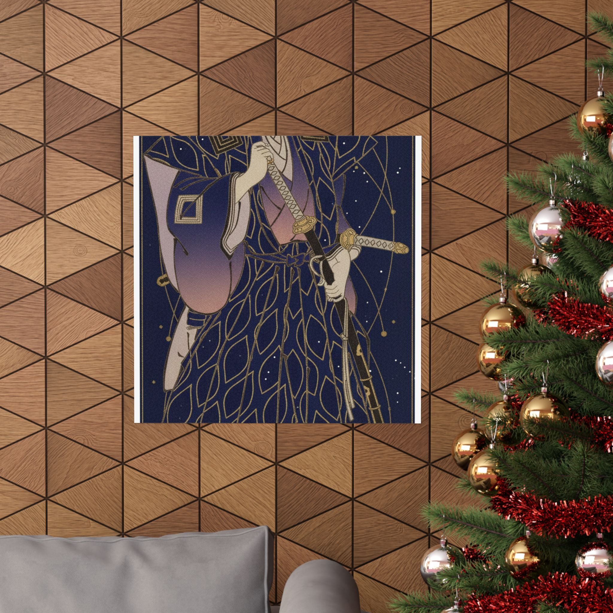 Celestial — Ichikawa Danjuro Vi As Funa Bansaku,Son Of Fuwa Banzayemon — Matte Poster