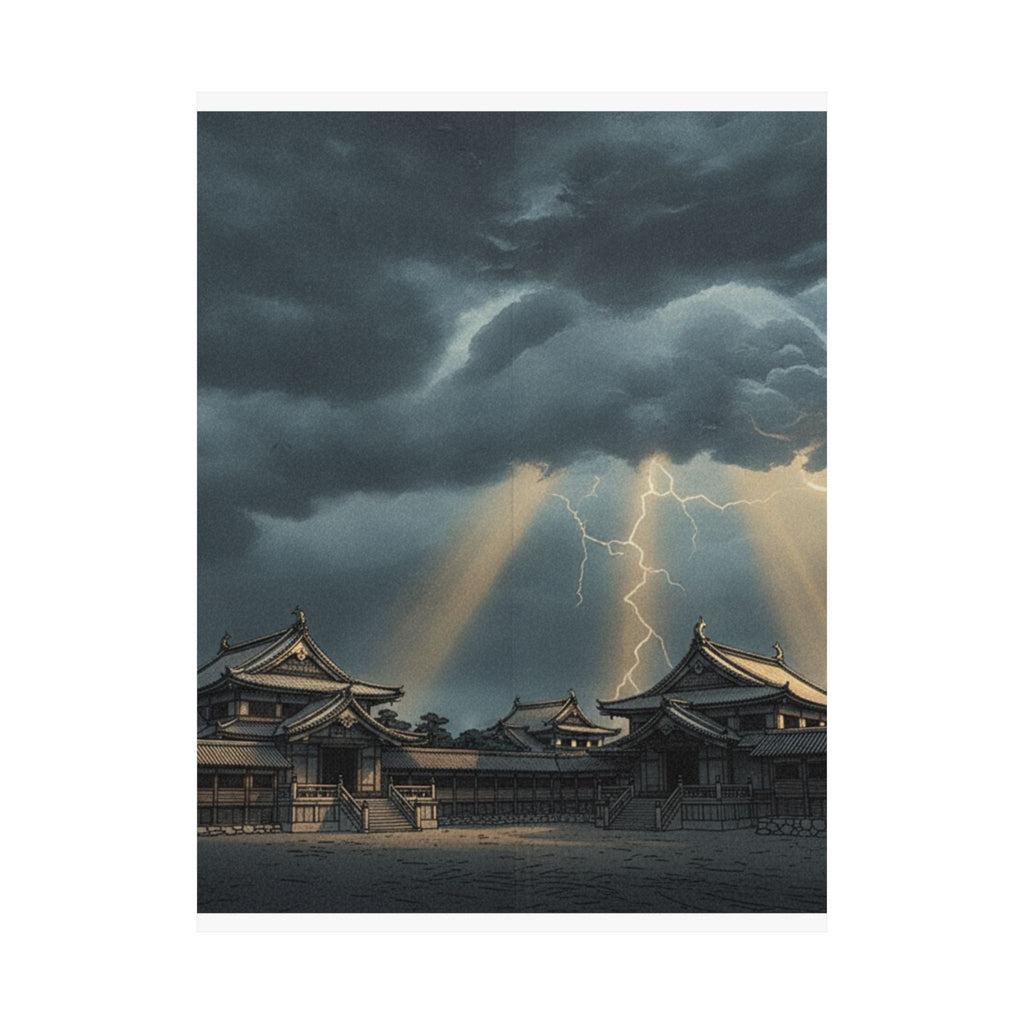 Dramatic Storm — The Inner Palace Of Chiyoda (Chiyoda No Ōoku) — Matte Poster