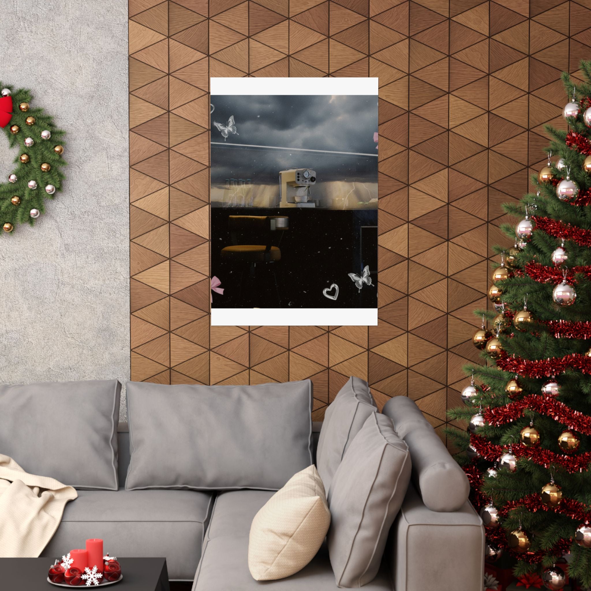 Dramatic Storm — Kitchen — Matte Poster