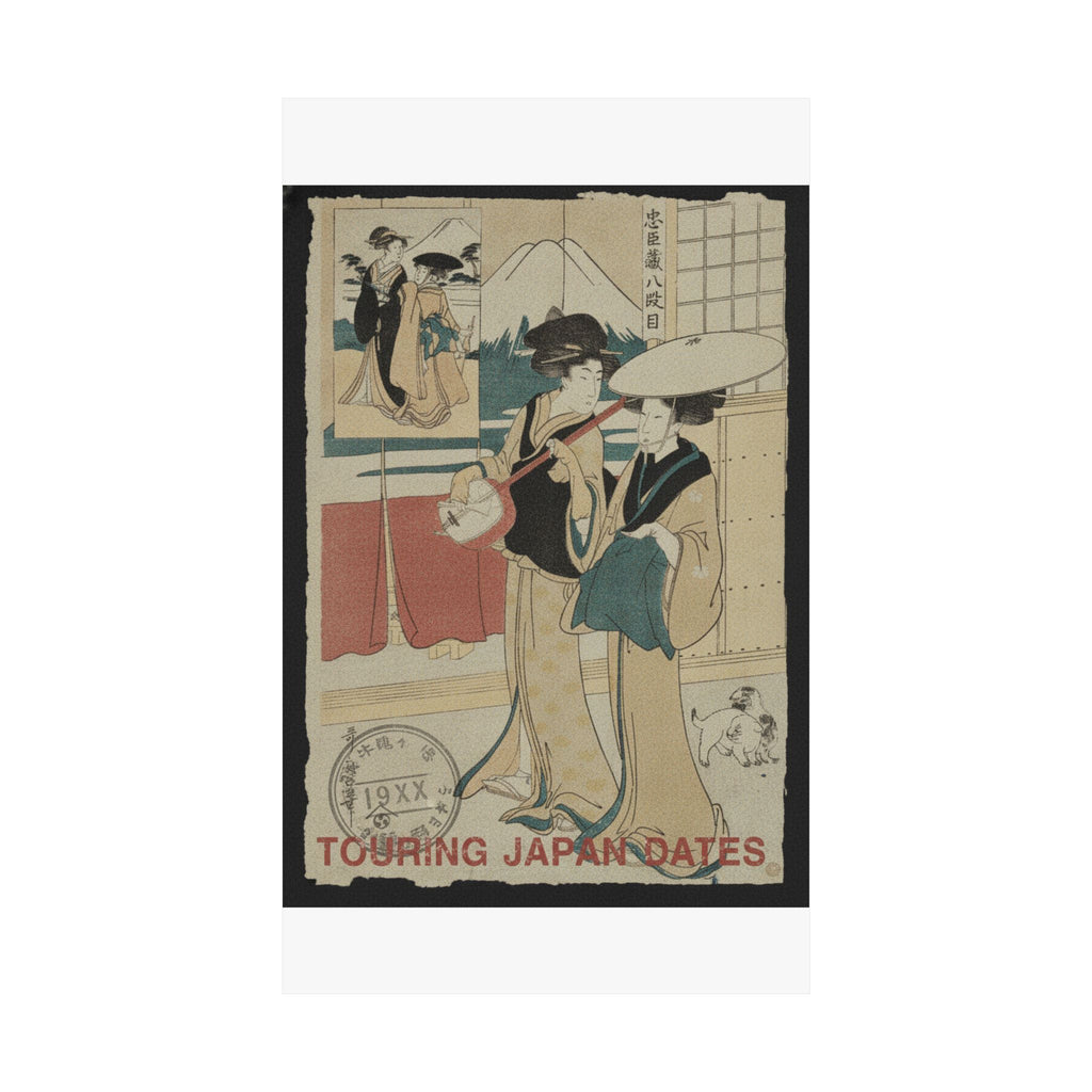 Vintage Bootleg — Two Tori-Oi, Or Itinerant Women Musicians Of The Eta Class — Matte Poster