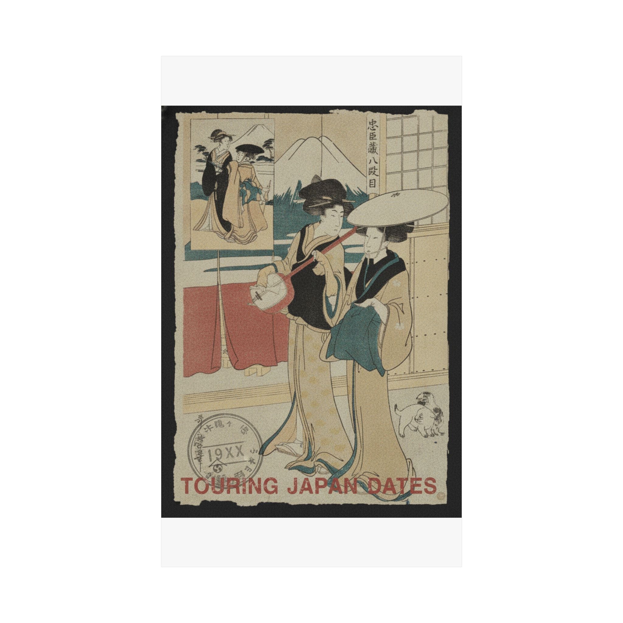 Vintage Bootleg — Two Tori-Oi, Or Itinerant Women Musicians Of The Eta Class — Matte Poster
