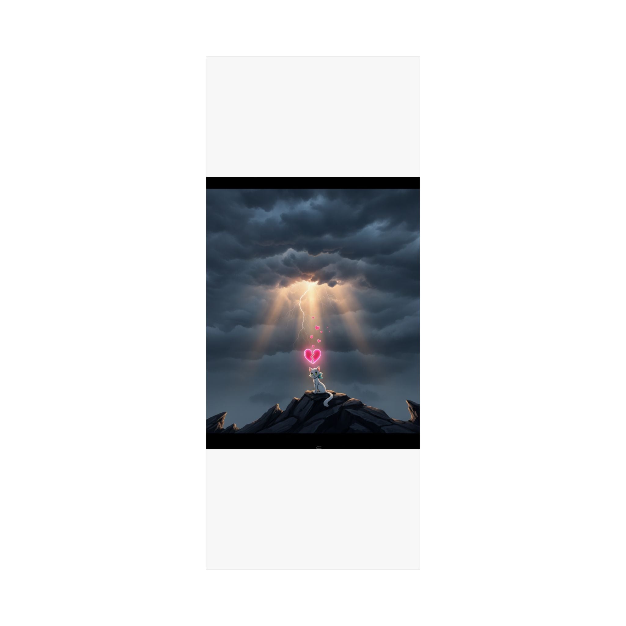 Dramatic Storm — Cat — Matte Poster