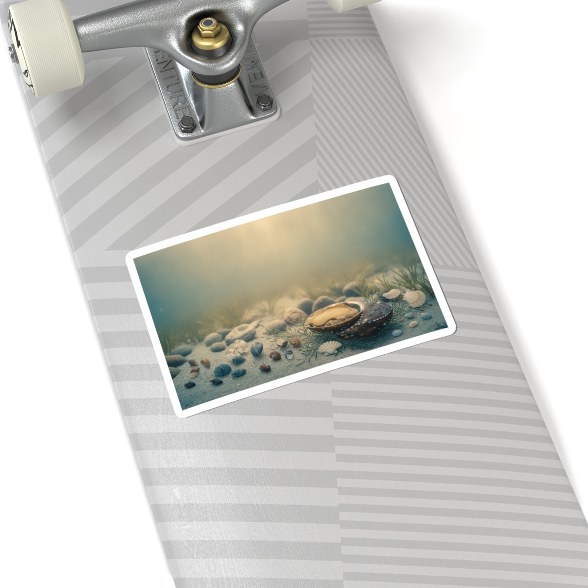 Scenic Nature — Shells Under Water — Kiss-Cut Sticker