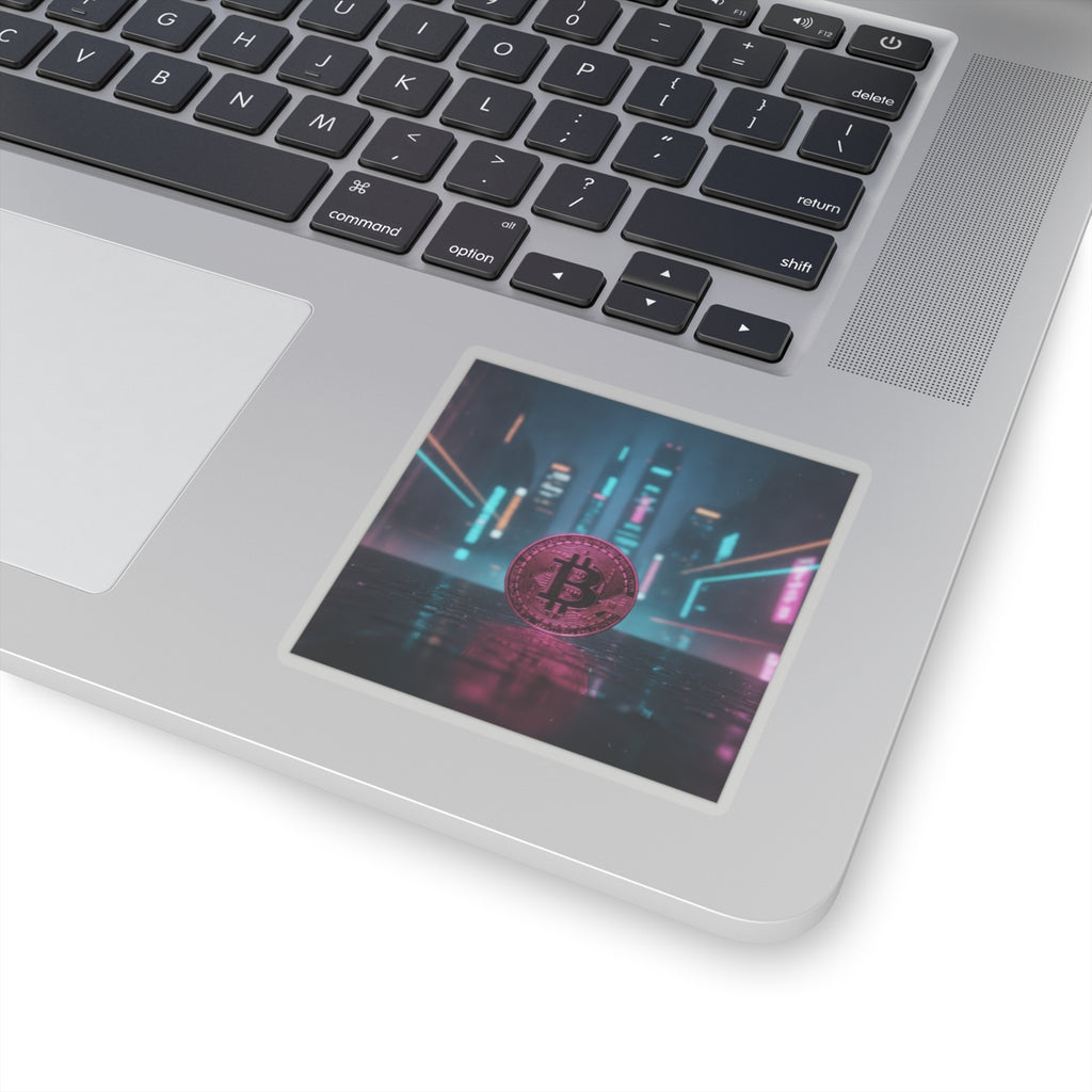 Neon Noir — Coin — Kiss-Cut Sticker