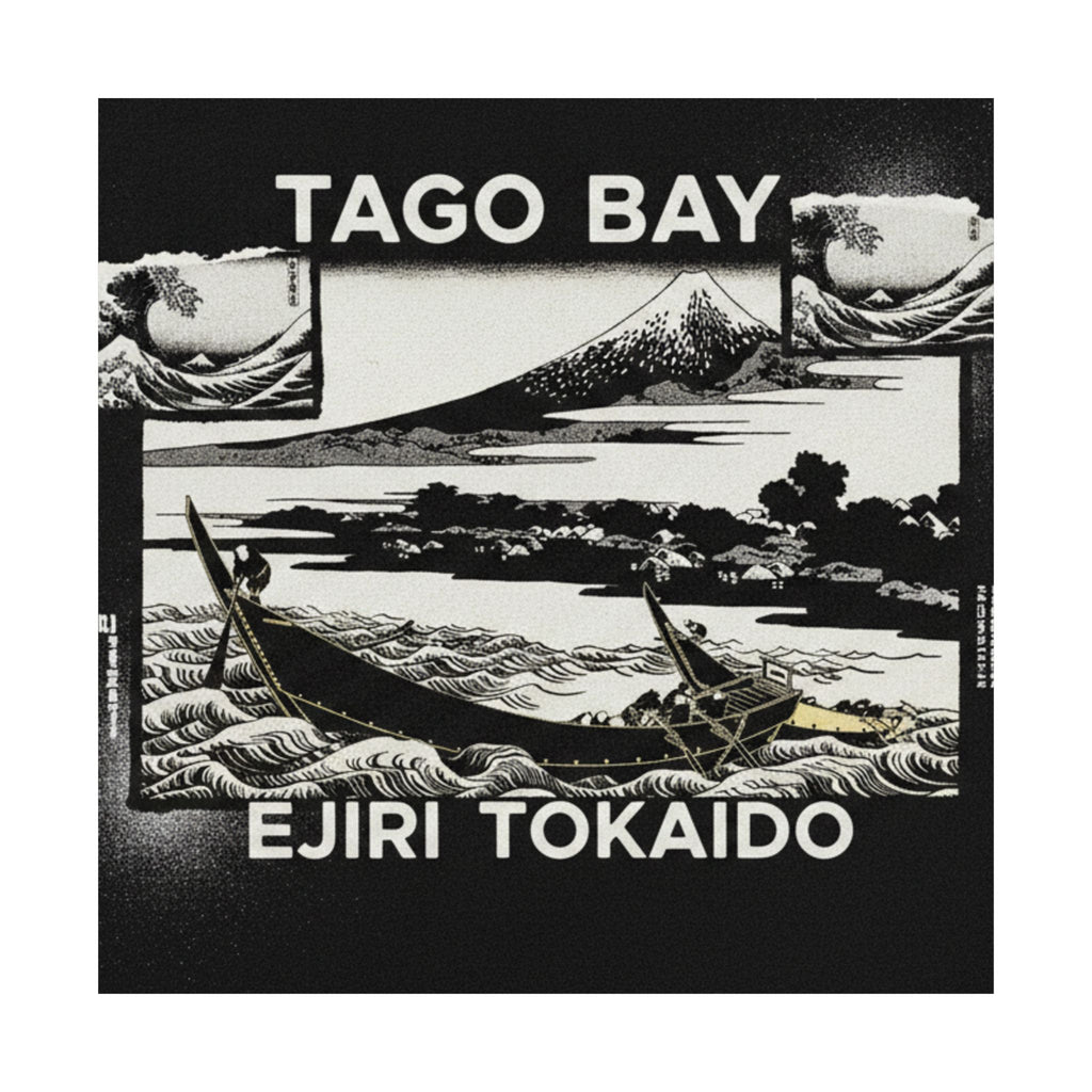 Streetwear Collage — Tago Bay Near Ejiri On The Tōkaidō (Tōkaidō Ejiri Tago No Ura Ryaku Zu), From Th — Matte Poster