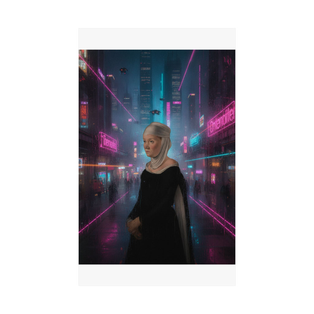 Neon Noir — Person — Matte Poster