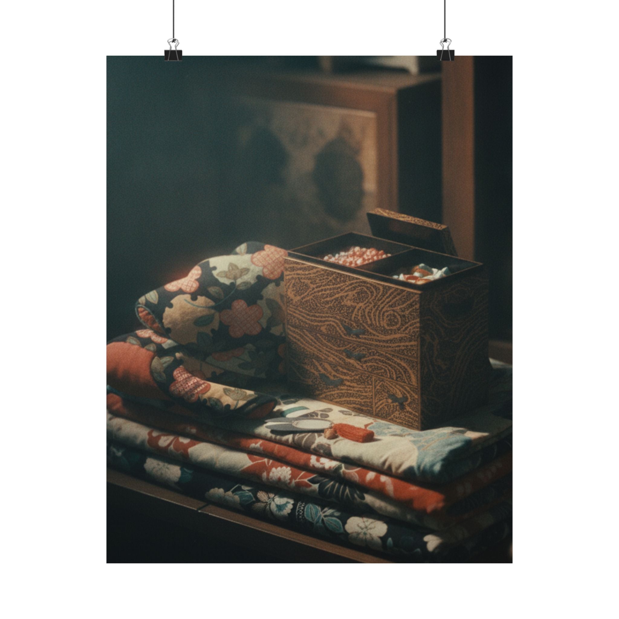 Cinematic — Lady'S Work-Box And Bed Clothing — Matte Poster
