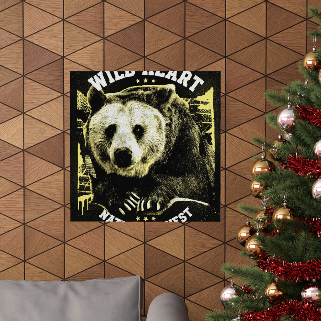 Streetwear Collage — Bear — Matte Poster