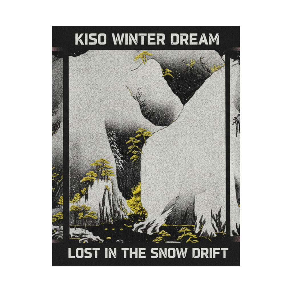Streetwear Collage — Kiso Gorge In The Snow — Matte Poster