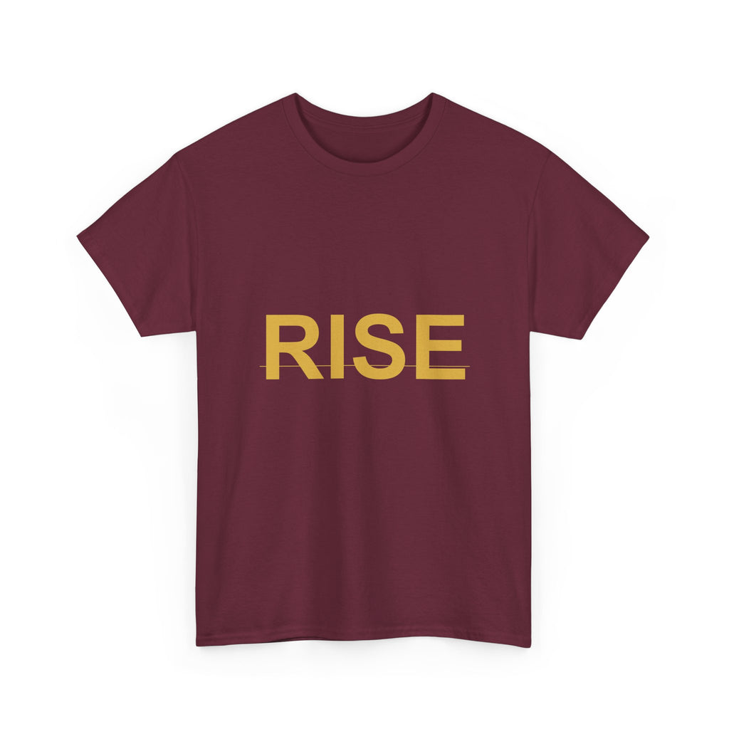 RISE Bold Gold Minimal Typography Graphic Tee