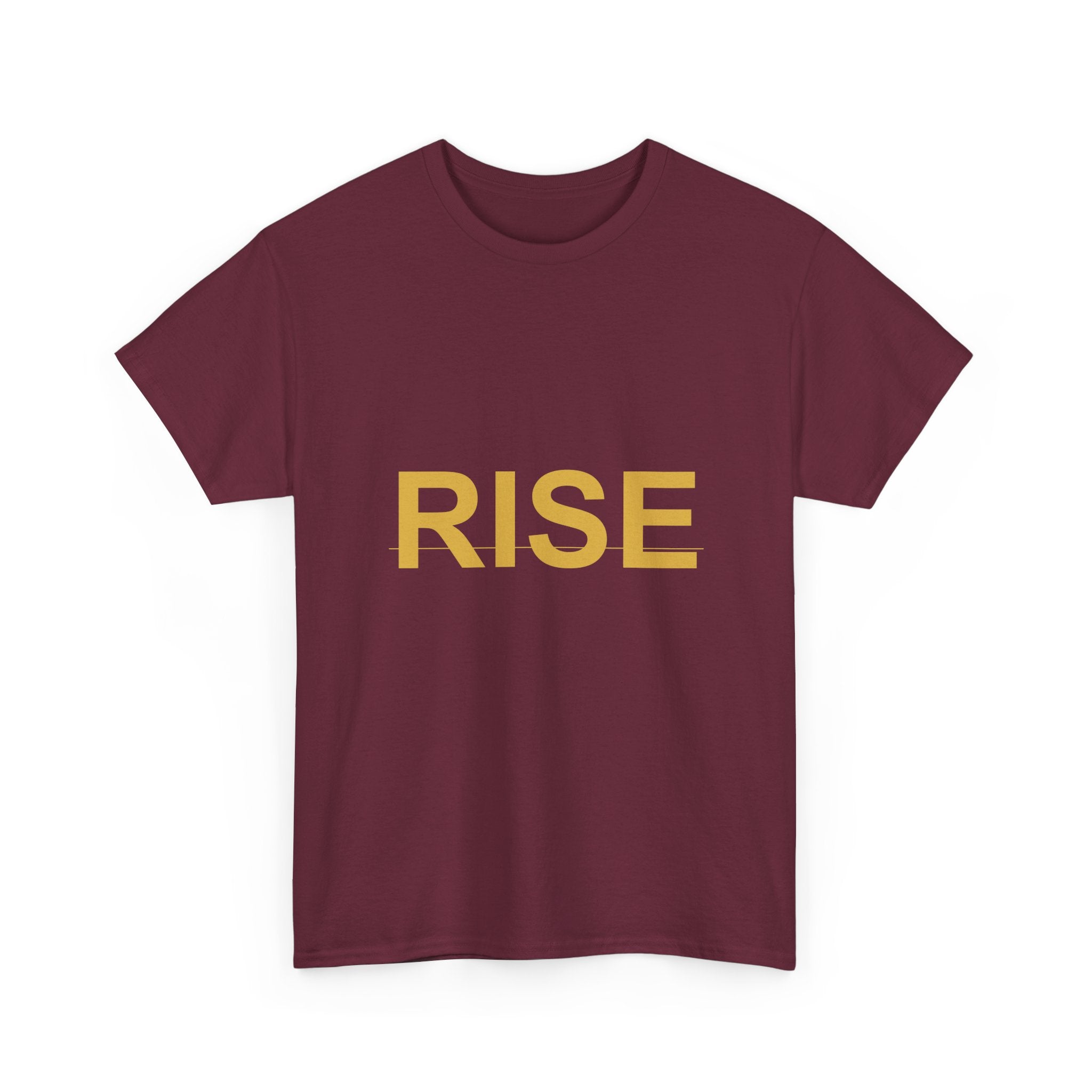 RISE Bold Gold Minimal Typography Graphic Tee