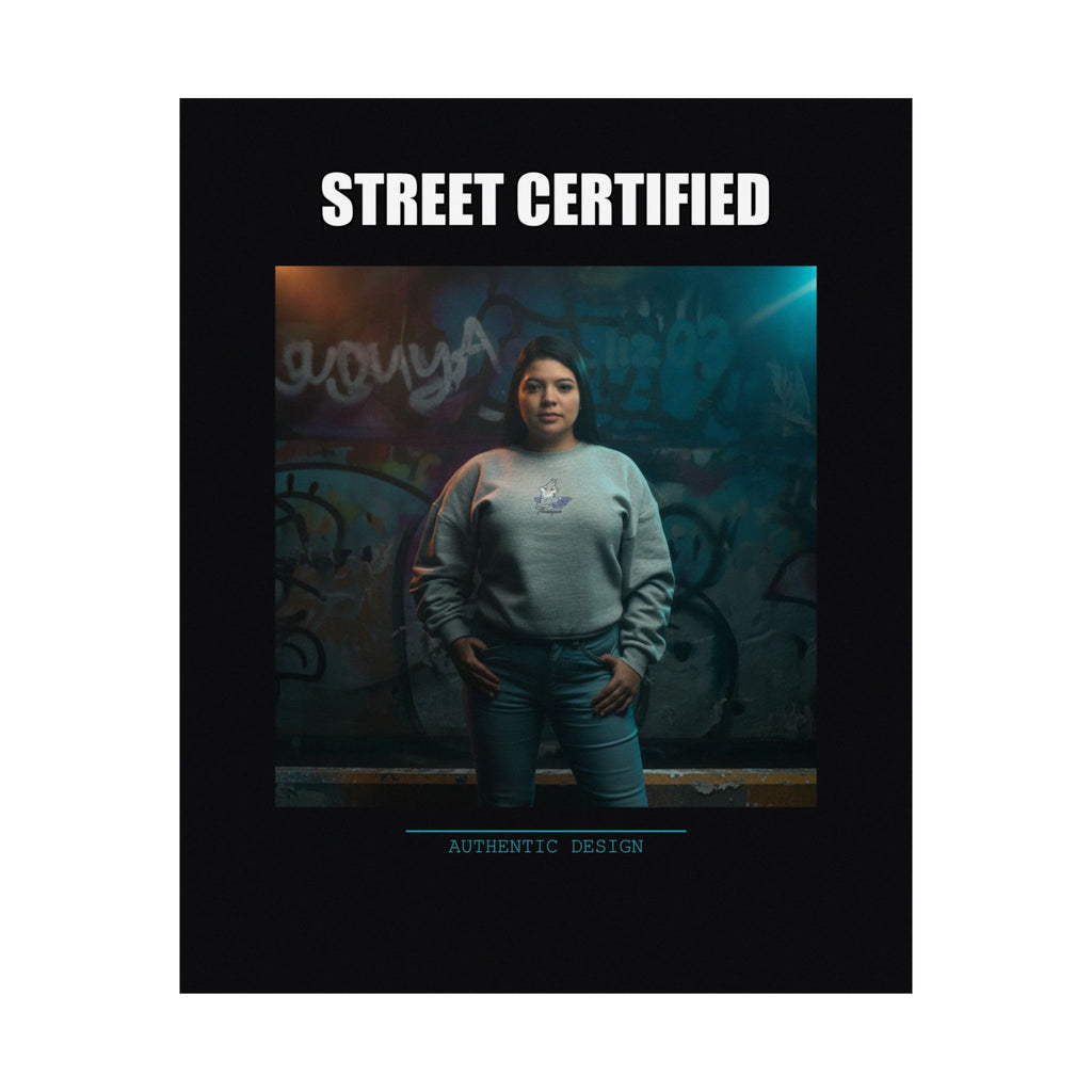 Street Certified Graffiti Wall Portrait Matte Poster