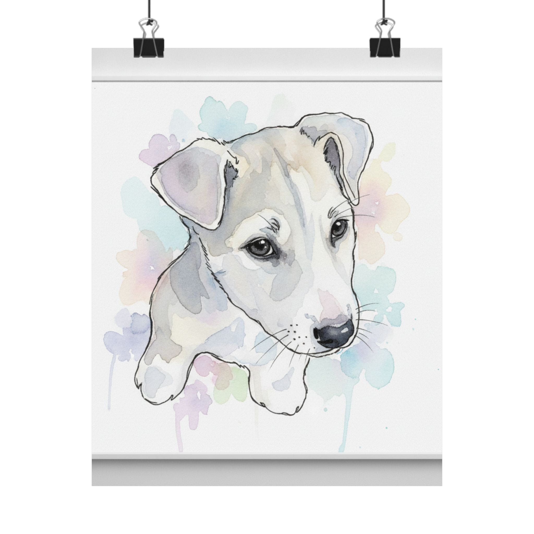 Watercolor — Dog — Matte Poster